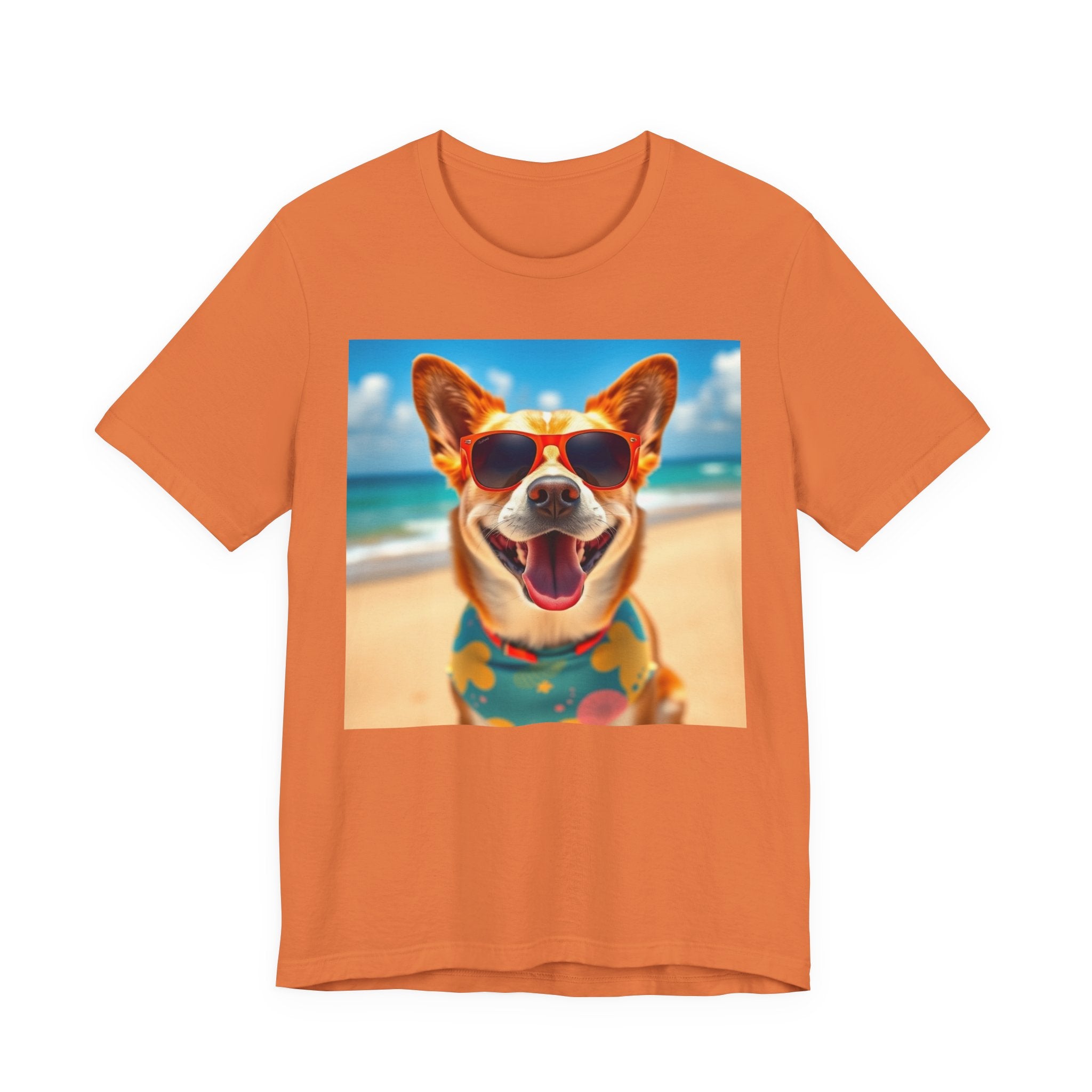 Happy Pup Beach Vibes Unisex Short Sleeve Tee