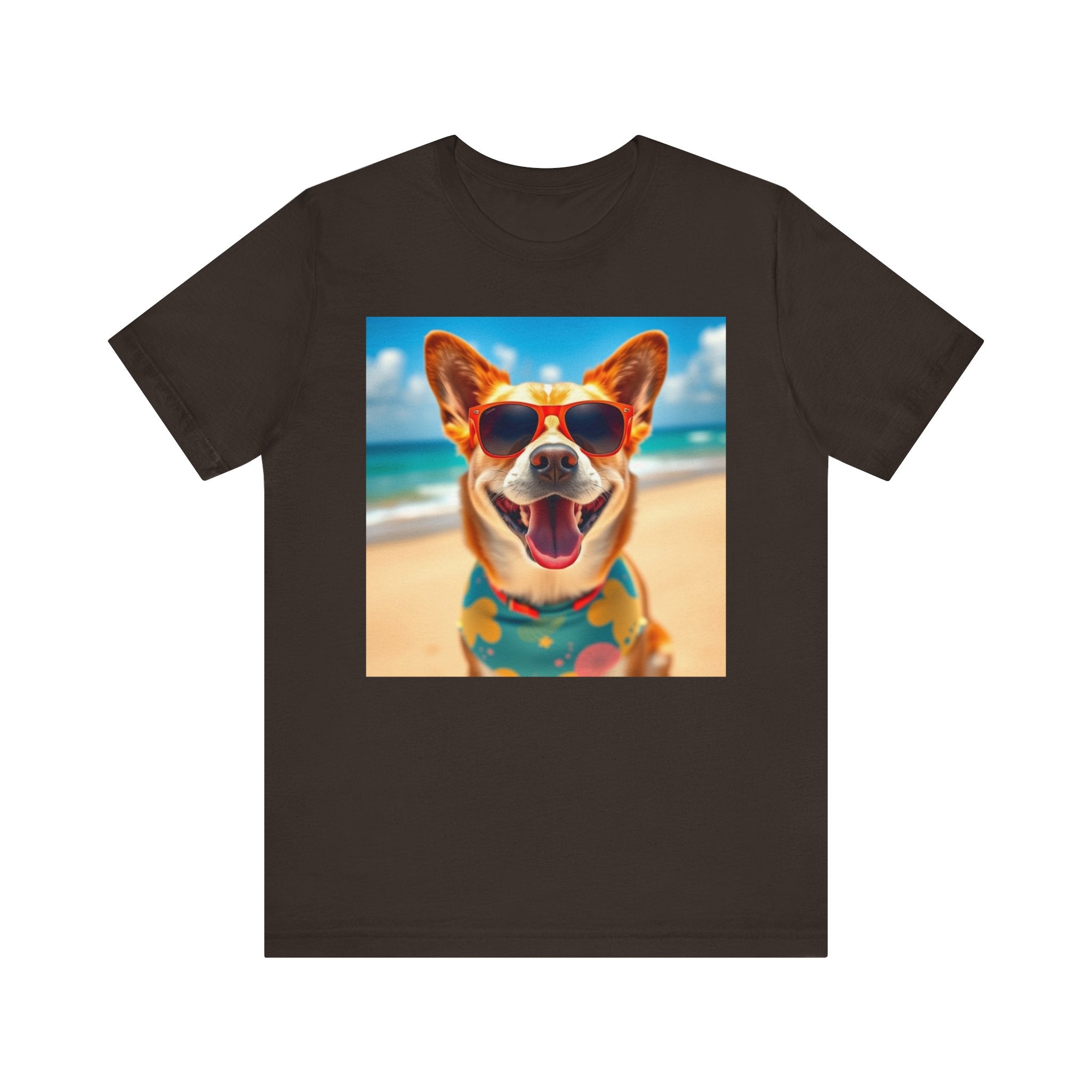 Happy Pup Beach Vibes Unisex Short Sleeve Tee