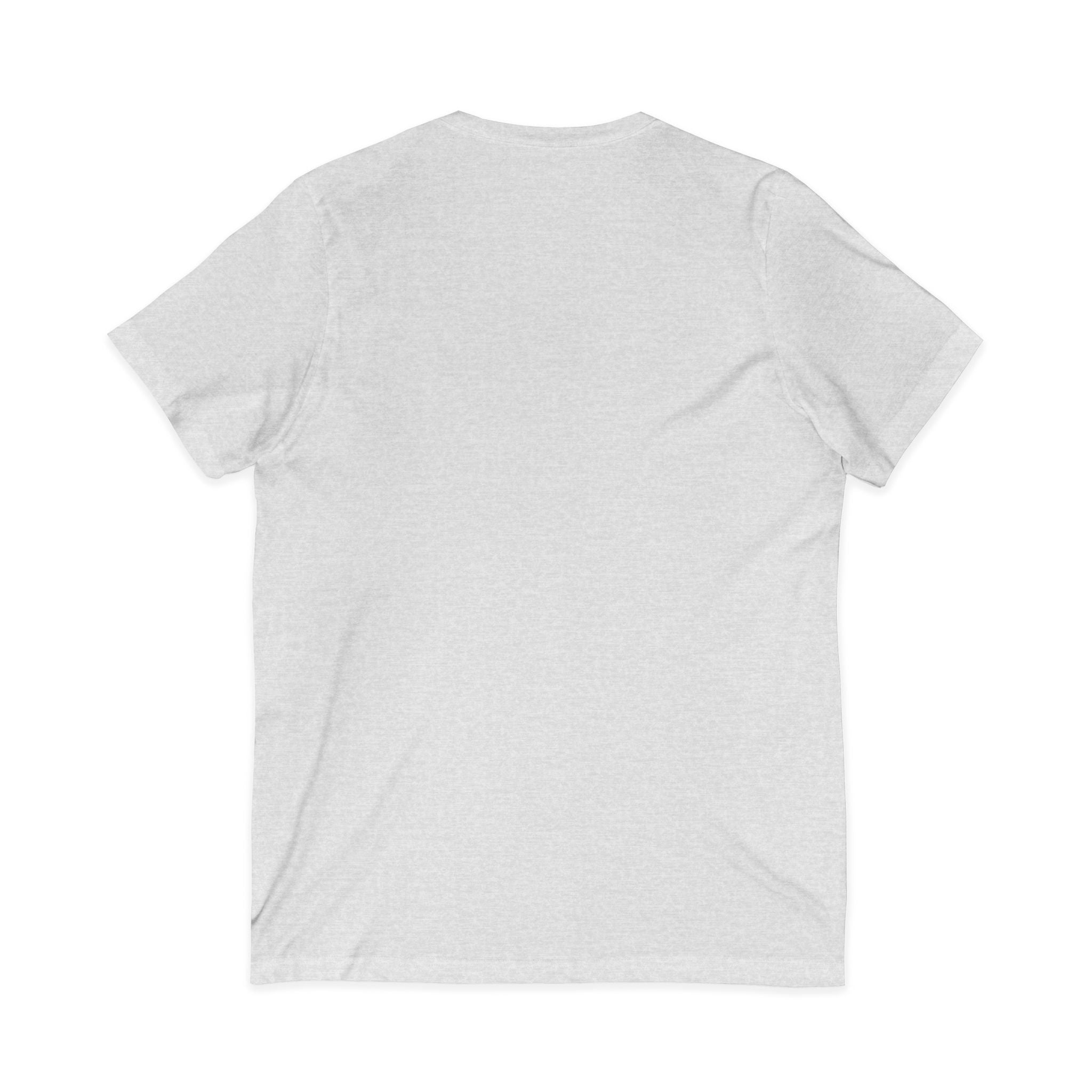 Cat Lover's V-Neck Tee with Playful Design