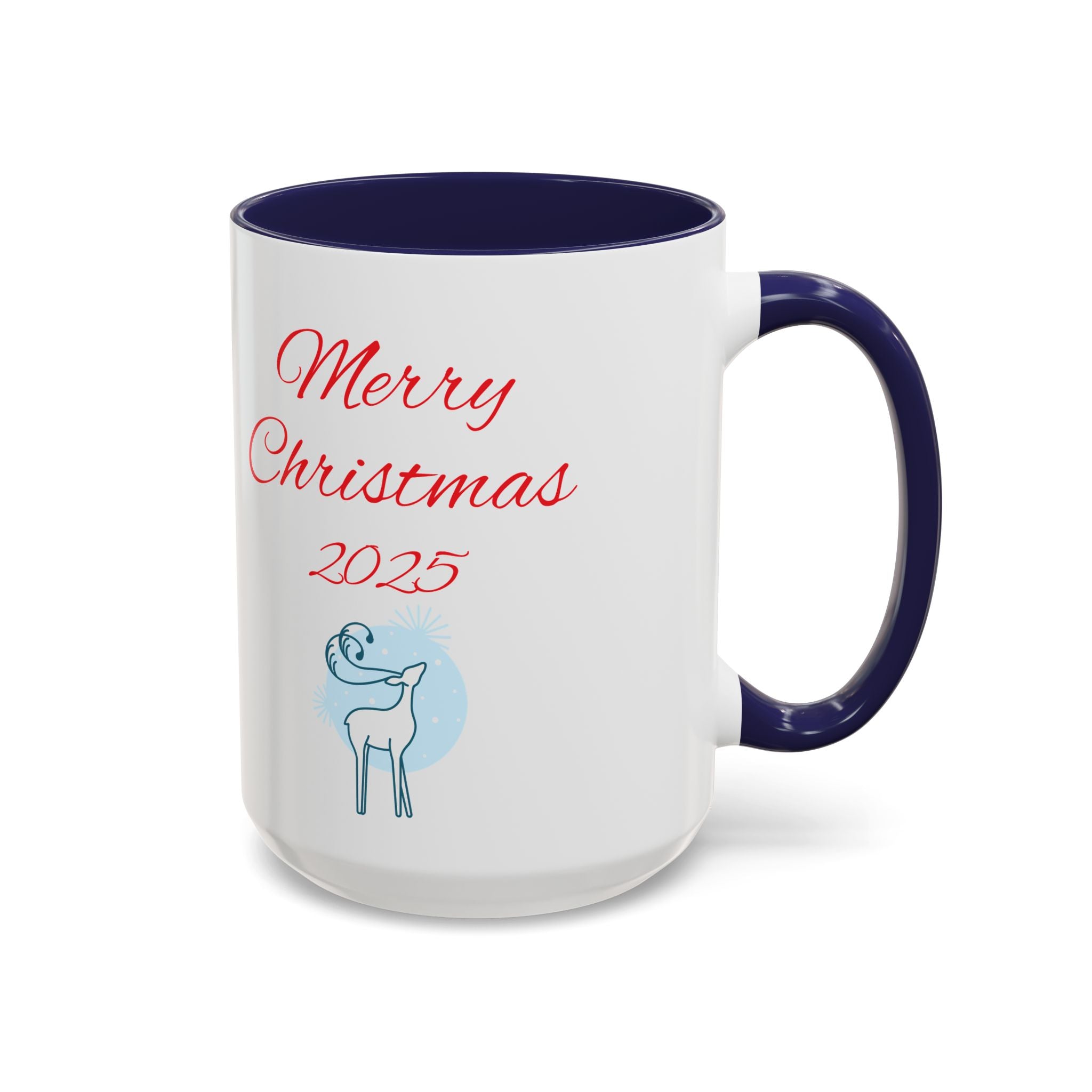 Christmas Coffee Mug with Santa and Reindeer