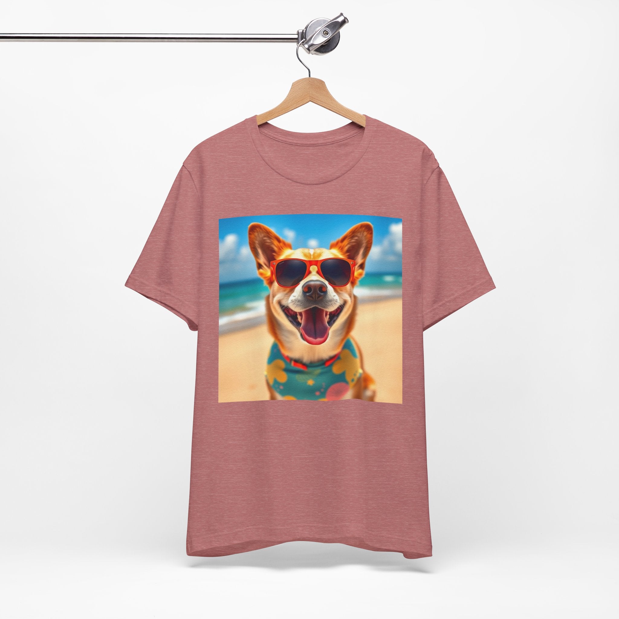 Happy Pup Beach Vibes Unisex Short Sleeve Tee