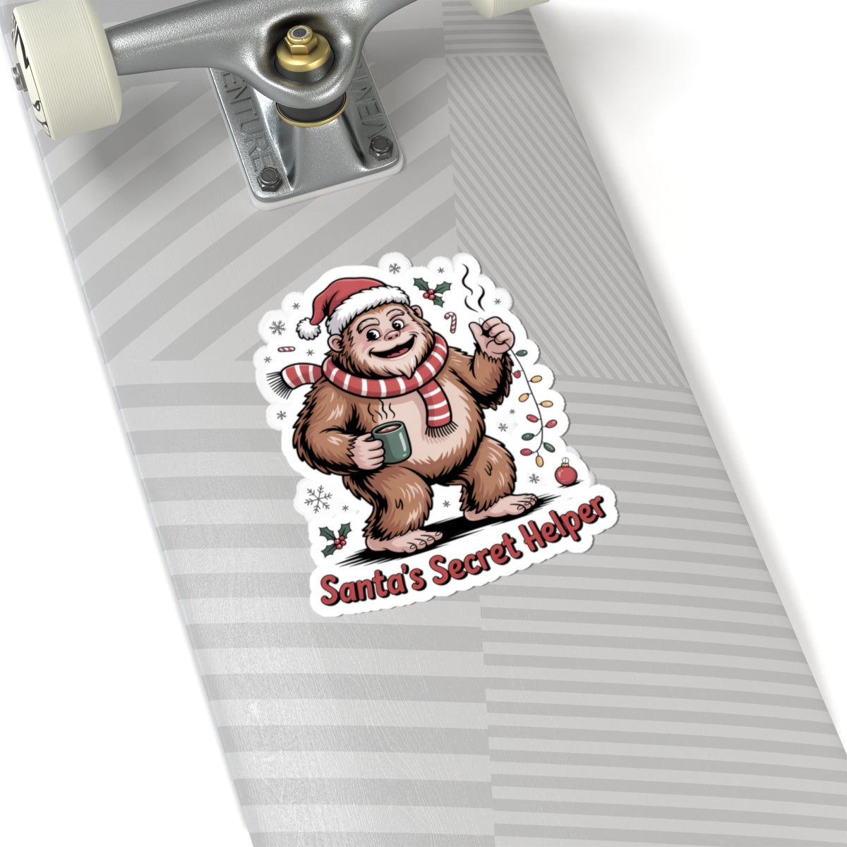Santa's Secret Helper Kiss-Cut Stickers - Perfect for Holiday Cheer and Gifting