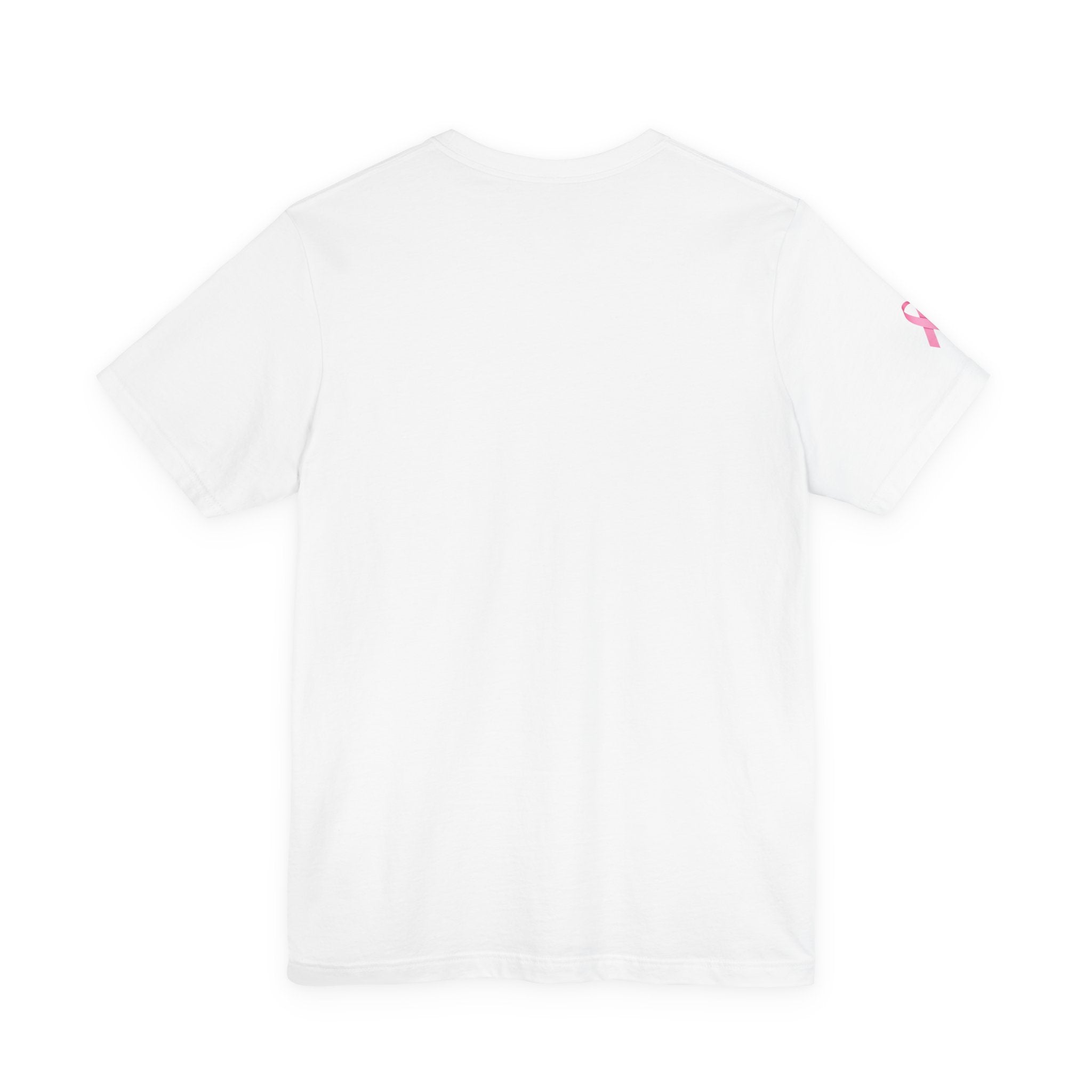 Breast Cancer Awareness Tee - Unisex Jersey Short Sleeve Shirt with Pink Ribbon Design
