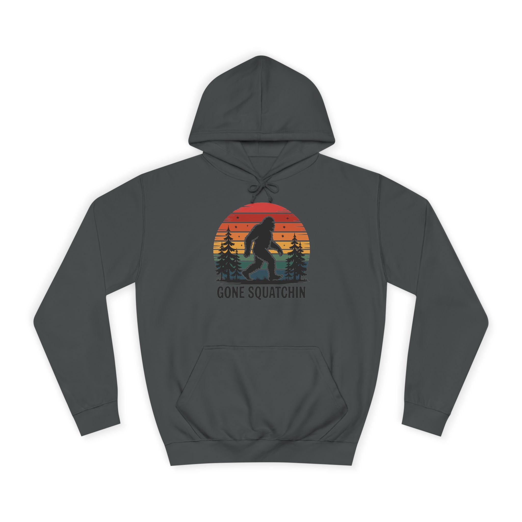 Retro Bigfoot Hoodie - "Gone Squatchin"