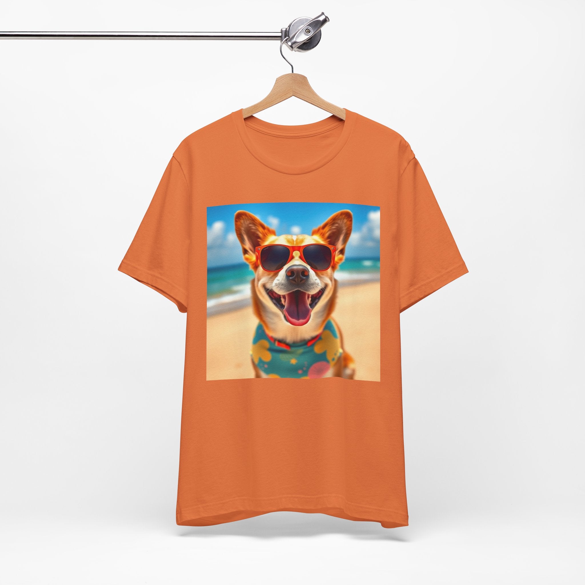Happy Pup Beach Vibes Unisex Short Sleeve Tee