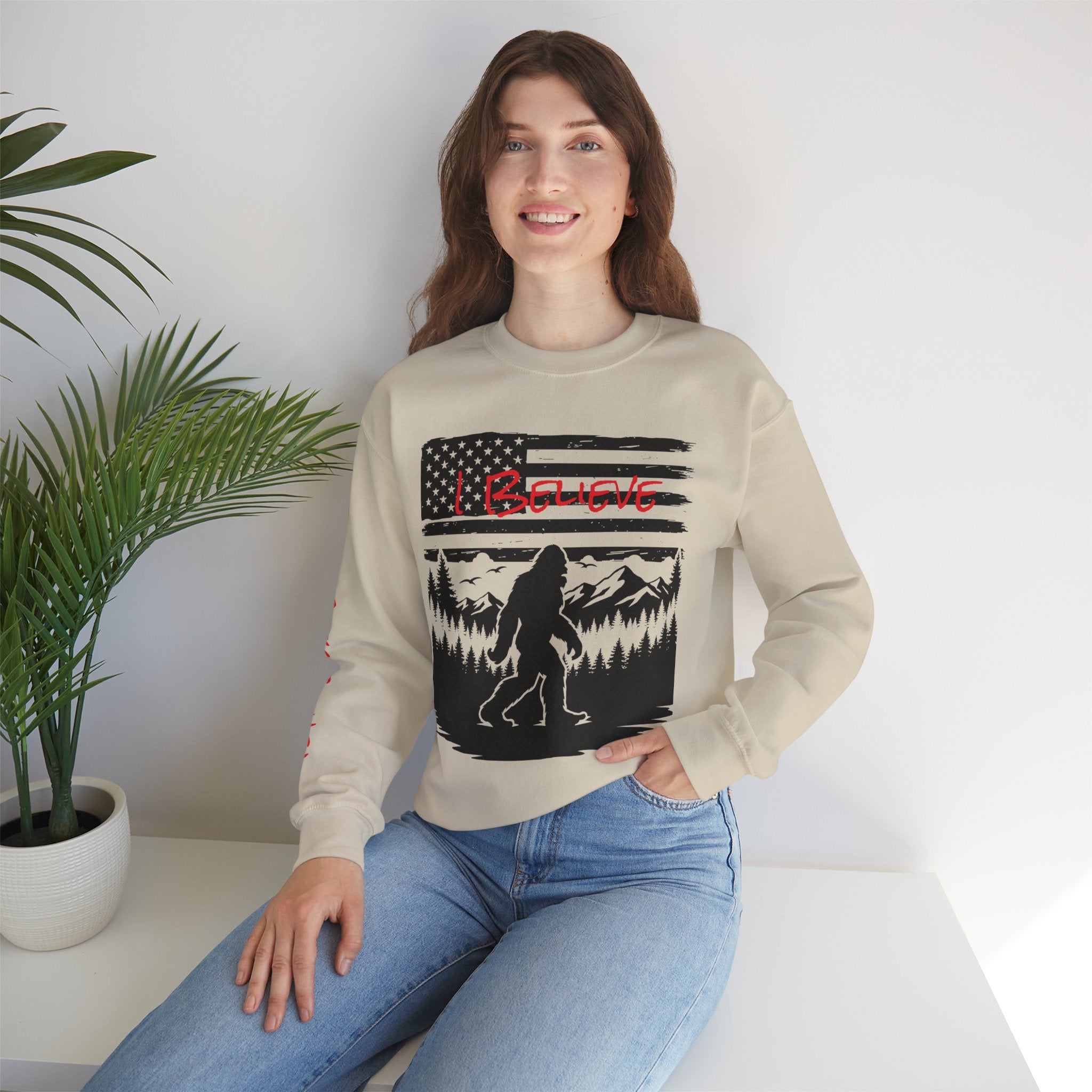 Bigfoot Believer Unisex Crewneck Sweatshirt