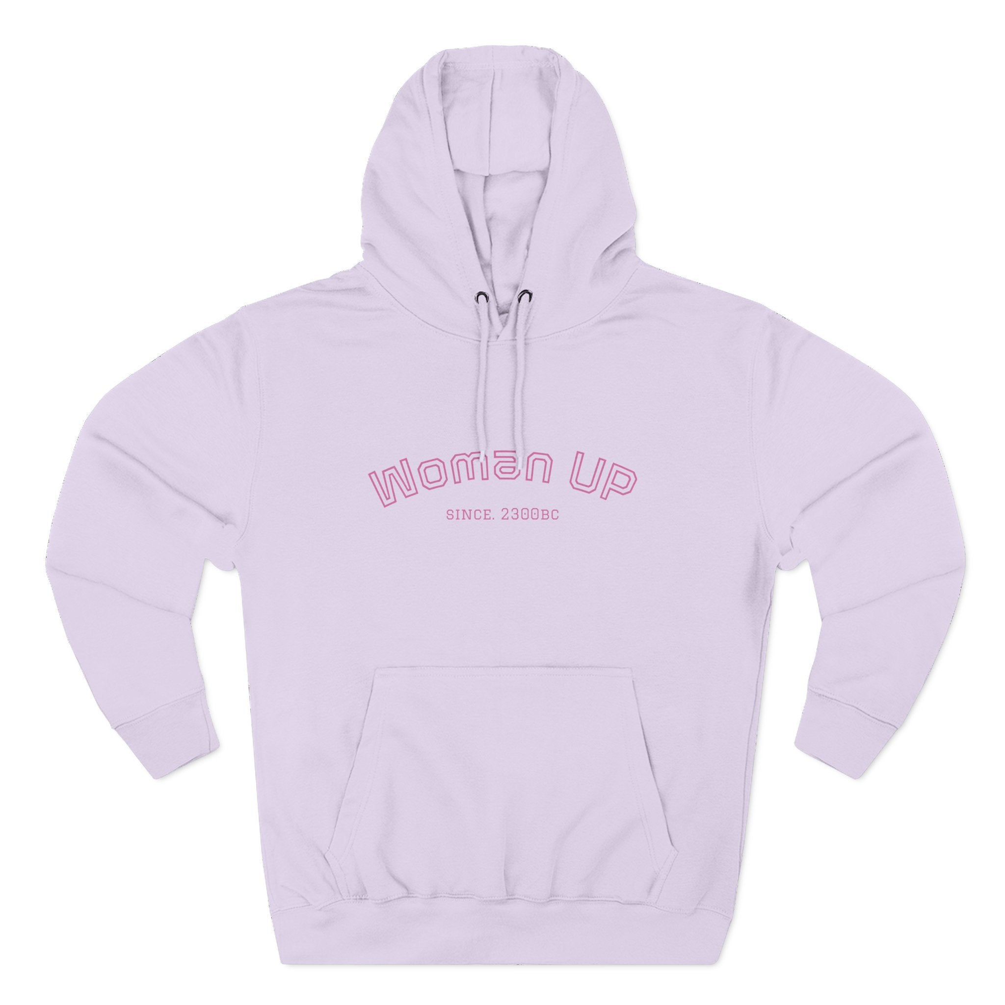 Empowering Women's Fleece Hoodie - 'Woman Up' & 'We Can Do It!' Designs