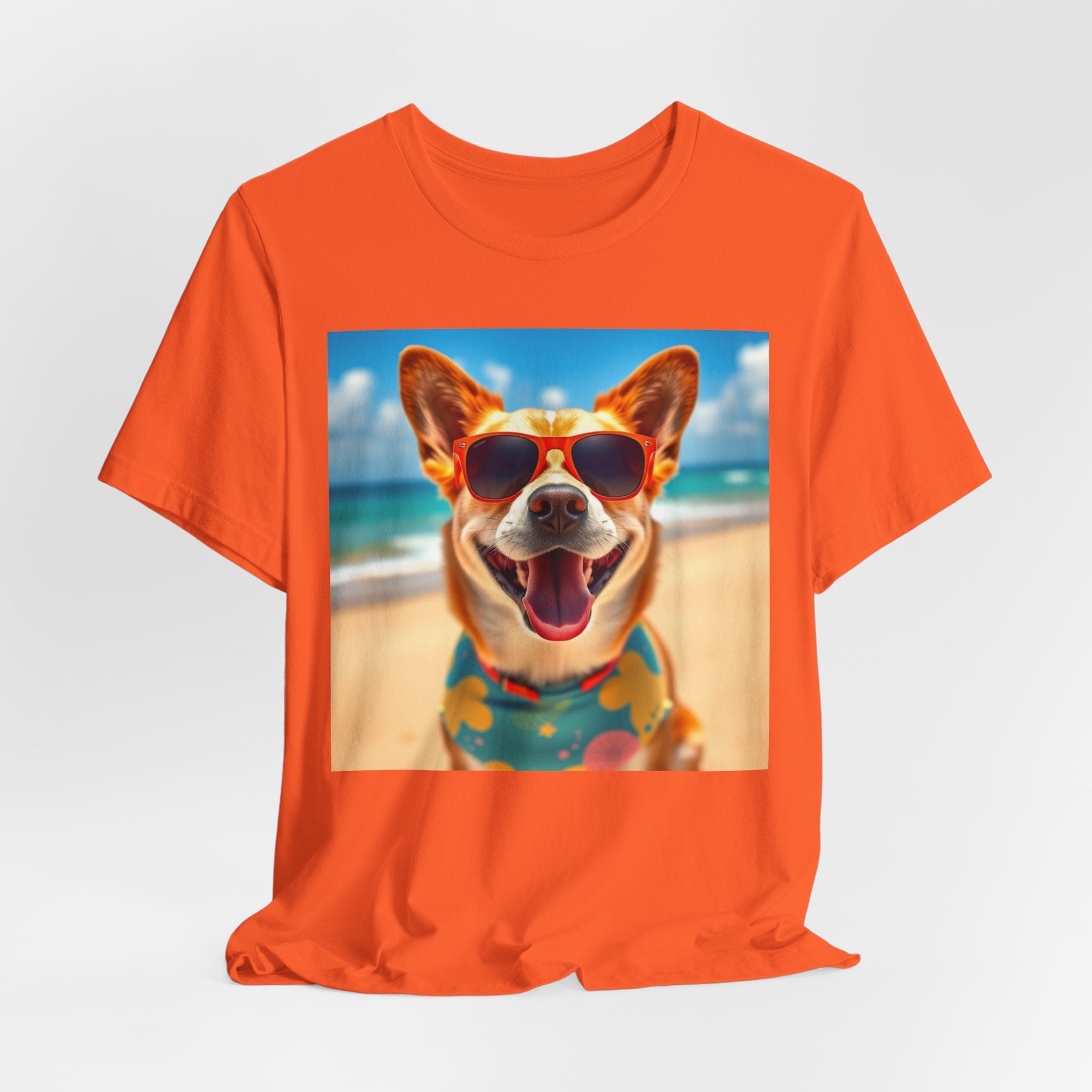 Happy Pup Beach Vibes Unisex Short Sleeve Tee