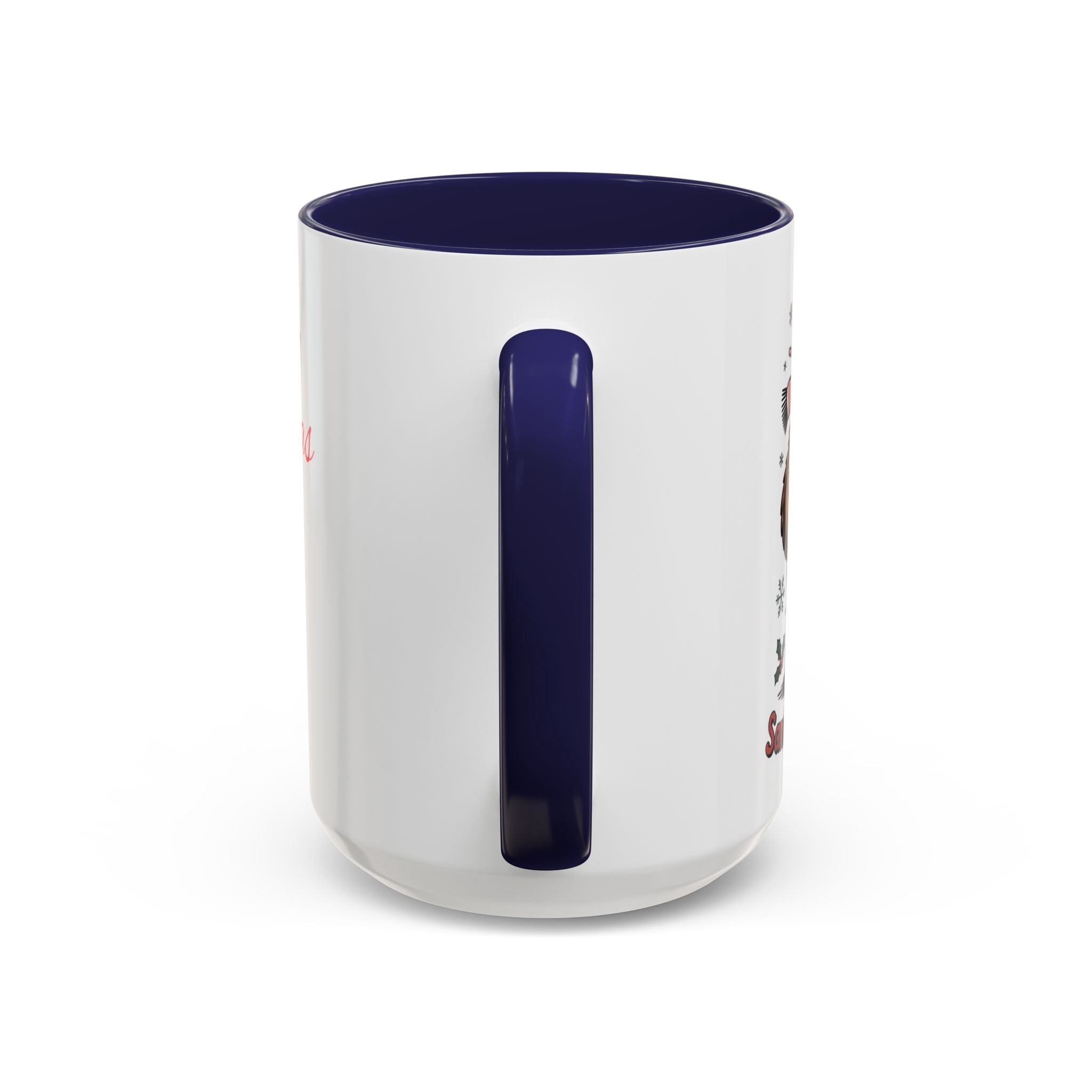 Christmas Coffee Mug with Santa and Reindeer