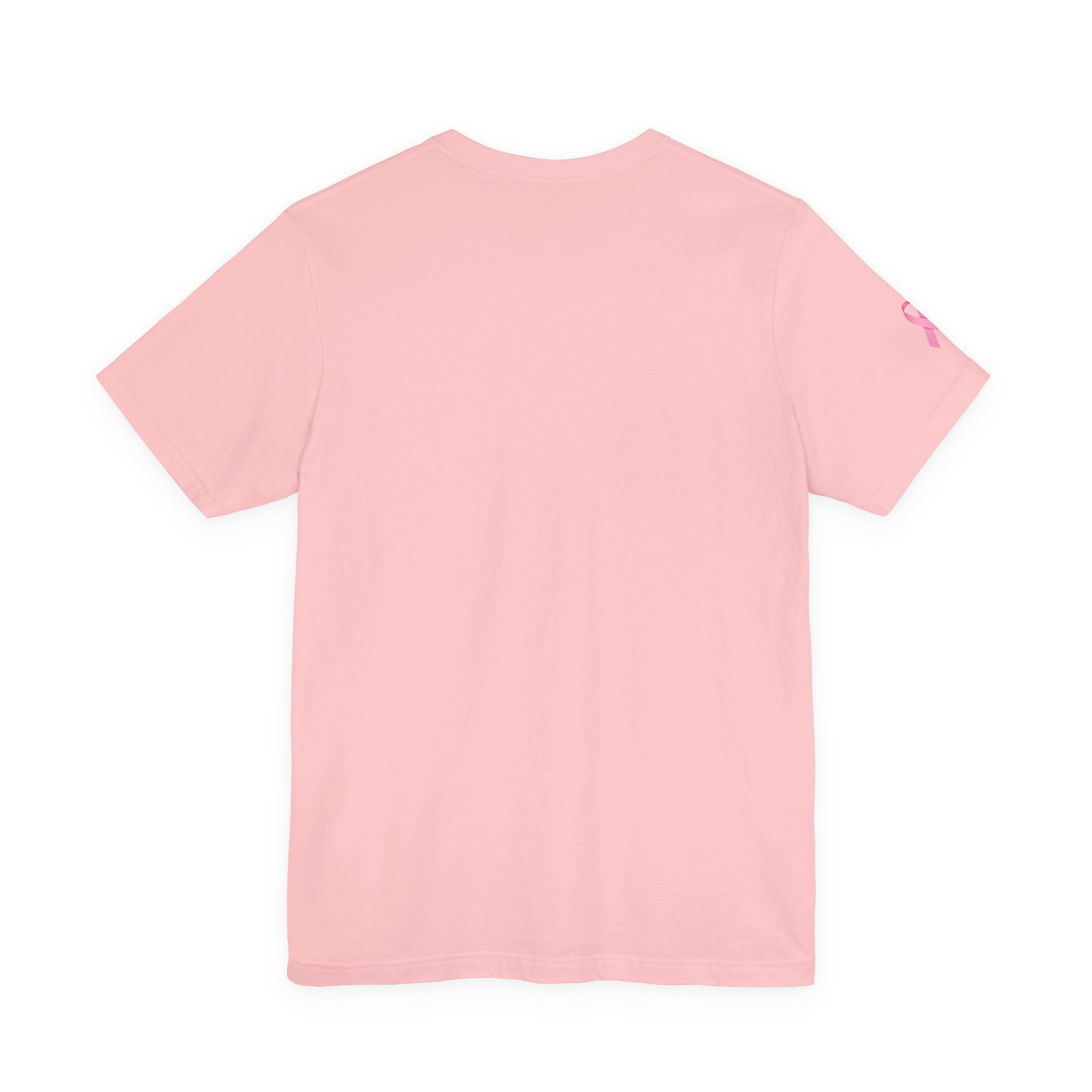 Breast Cancer Awareness Tee - Unisex Jersey Short Sleeve Shirt with Pink Ribbon Design