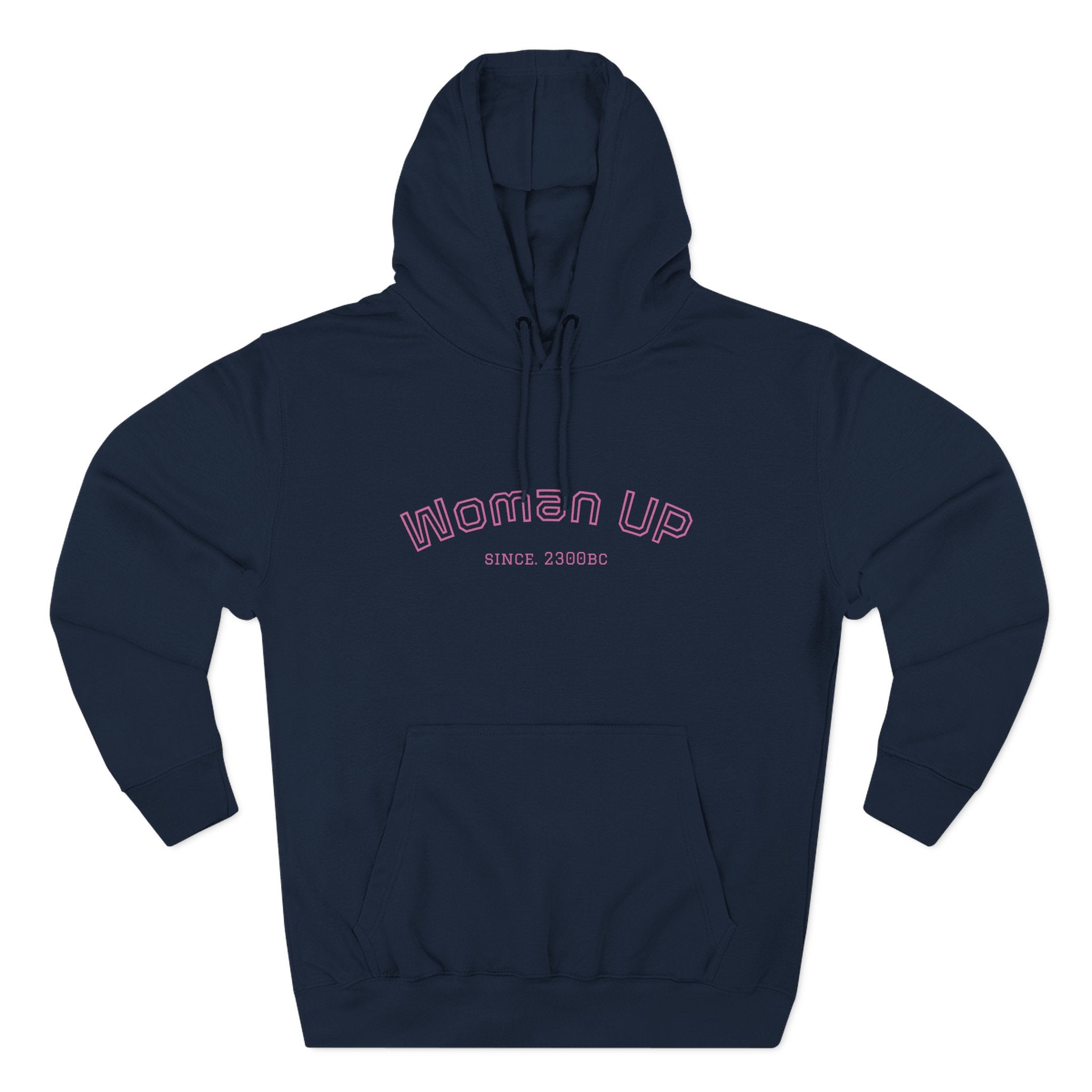 Empowering Women's Fleece Hoodie - 'Woman Up' & 'We Can Do It!' Designs