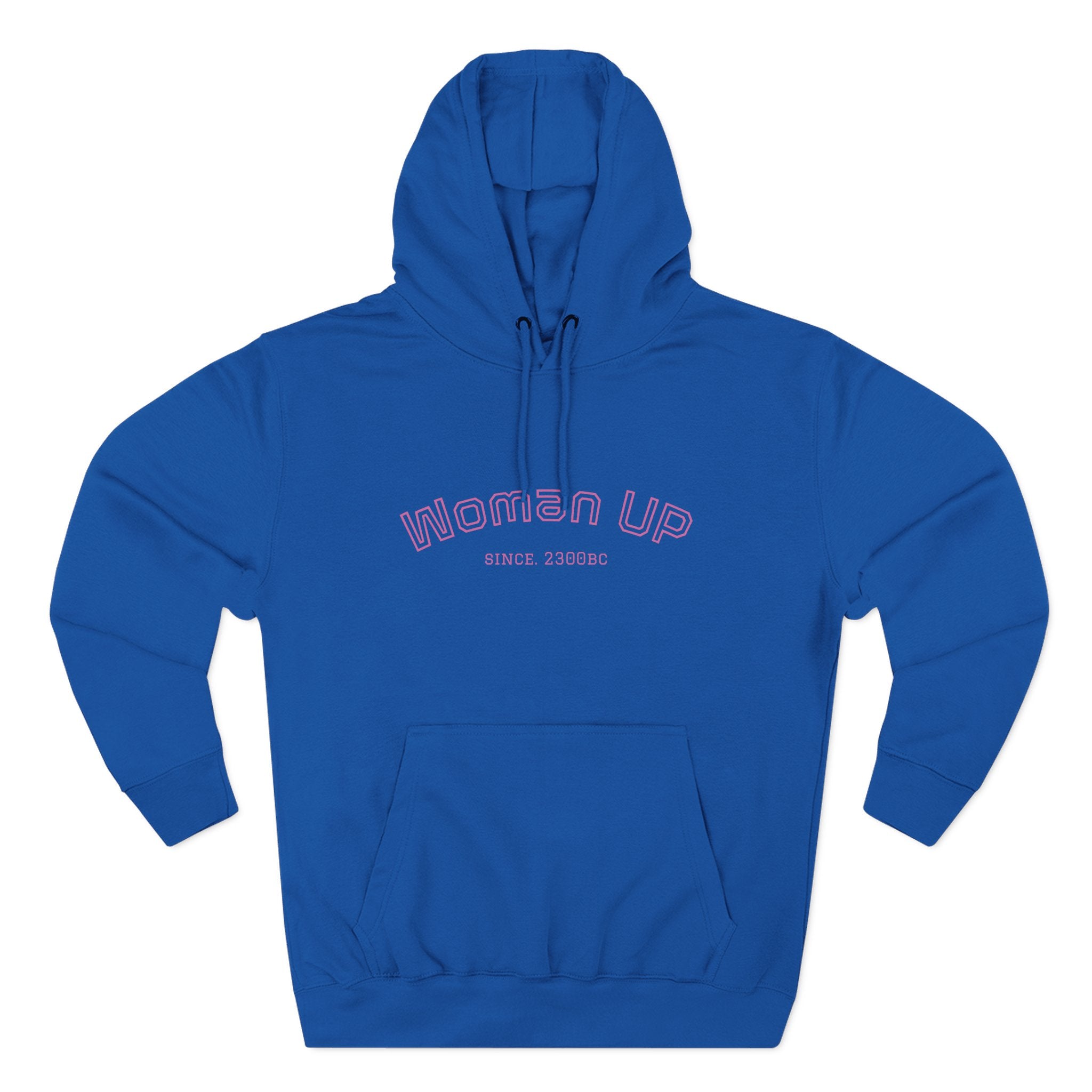 Empowering Women's Fleece Hoodie - 'Woman Up' & 'We Can Do It!' Designs