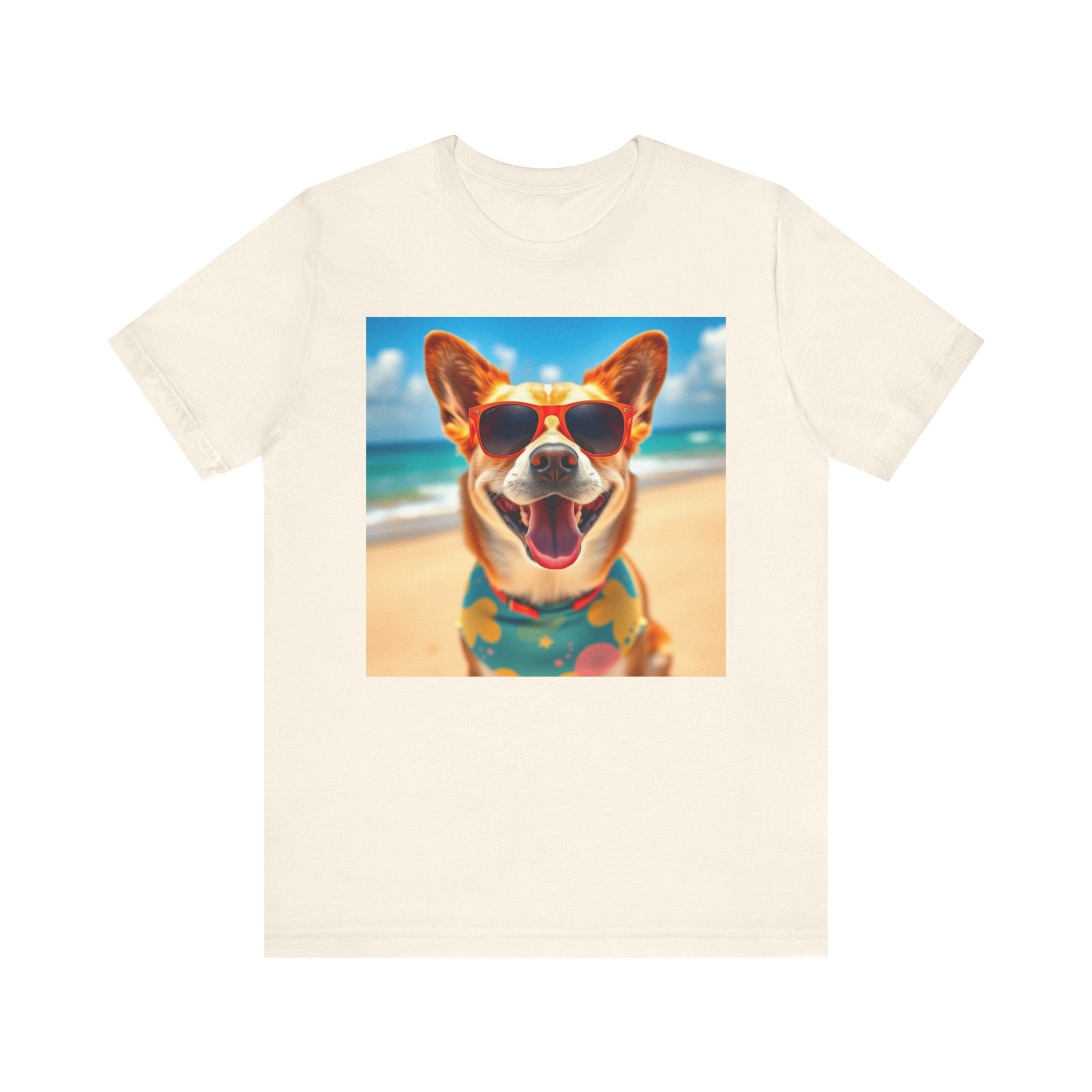 Happy Pup Beach Vibes Unisex Short Sleeve Tee