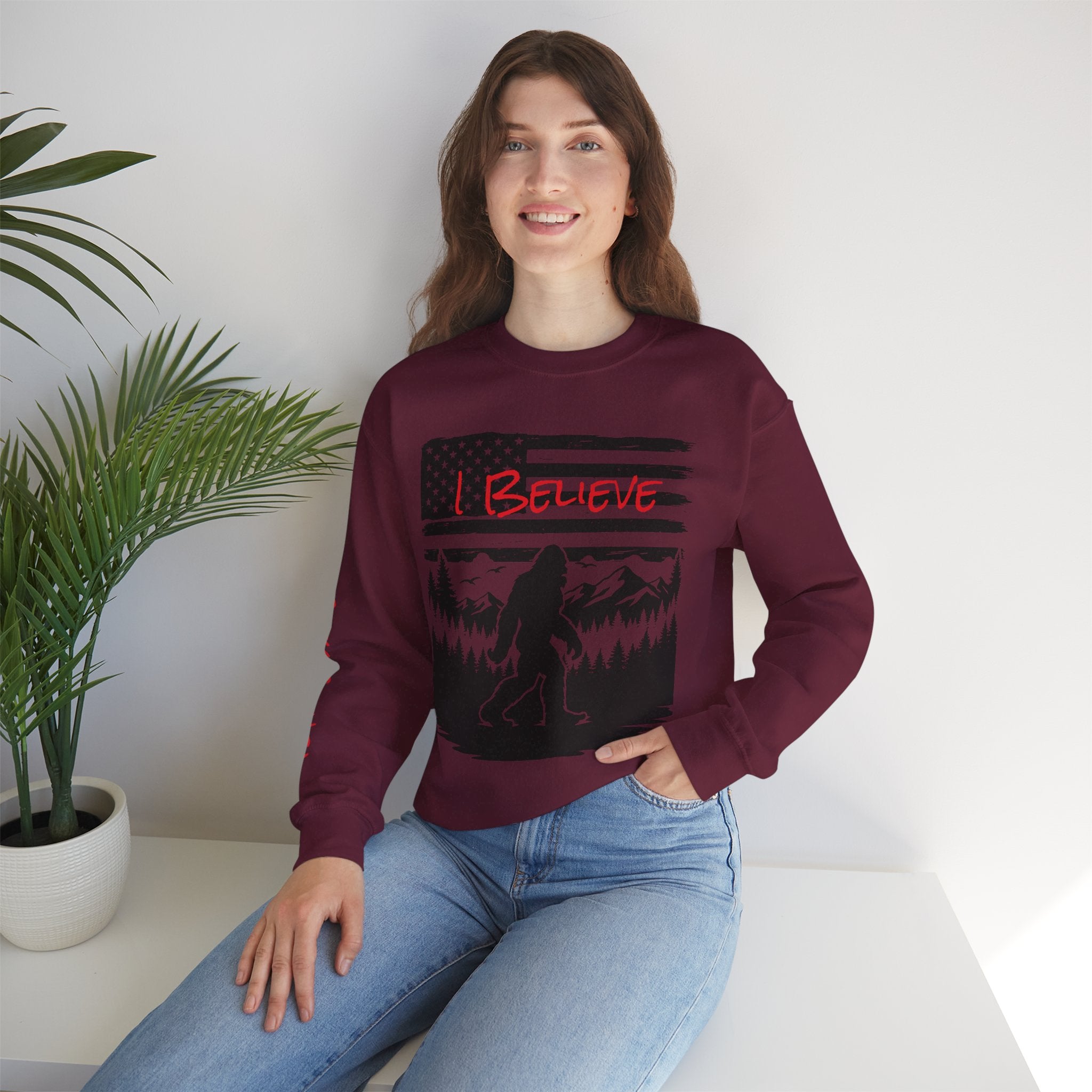 Bigfoot Believer Unisex Crewneck Sweatshirt