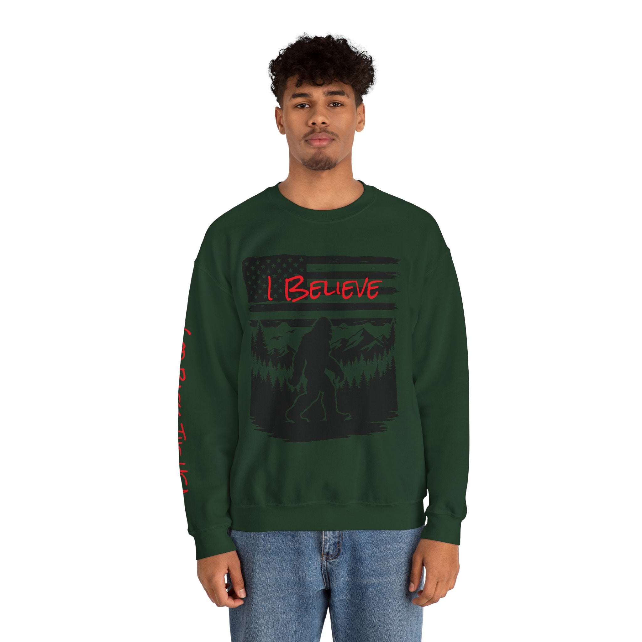 Bigfoot Believer Unisex Crewneck Sweatshirt