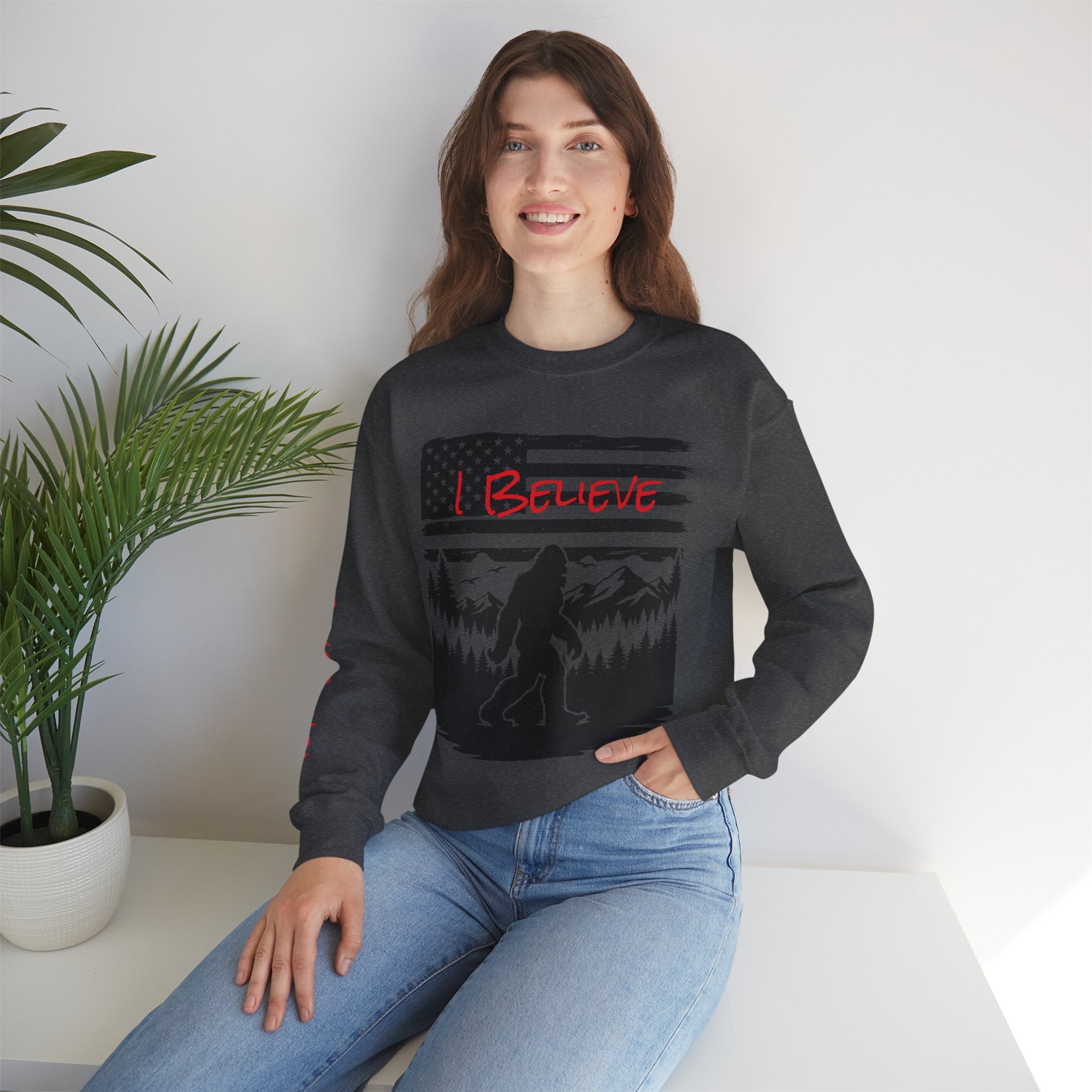 Bigfoot Believer Unisex Crewneck Sweatshirt