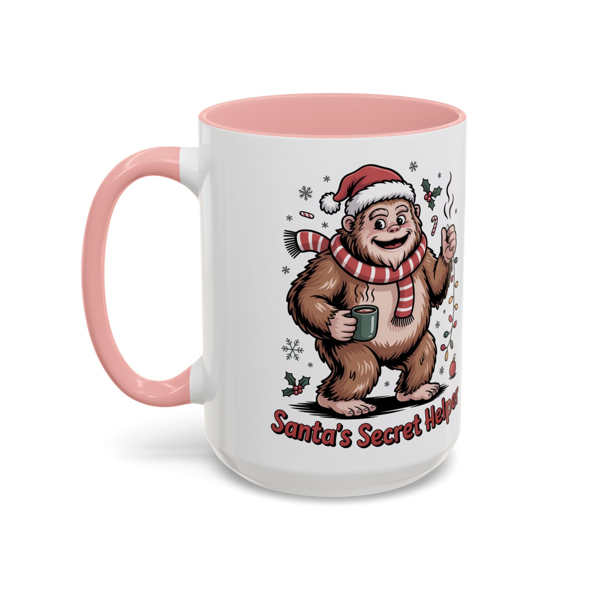 Christmas Coffee Mug with Santa and Reindeer