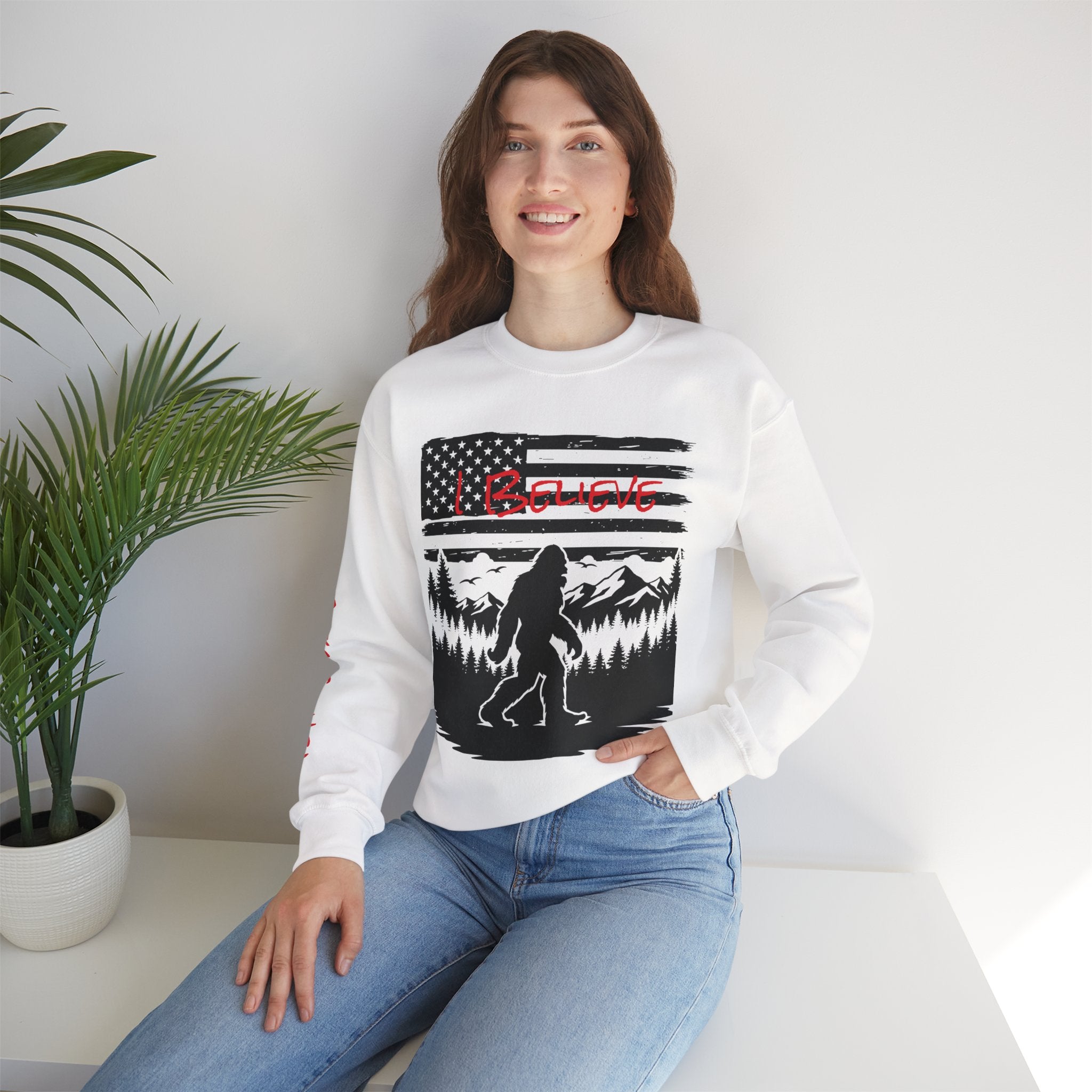 Bigfoot Believer Unisex Crewneck Sweatshirt