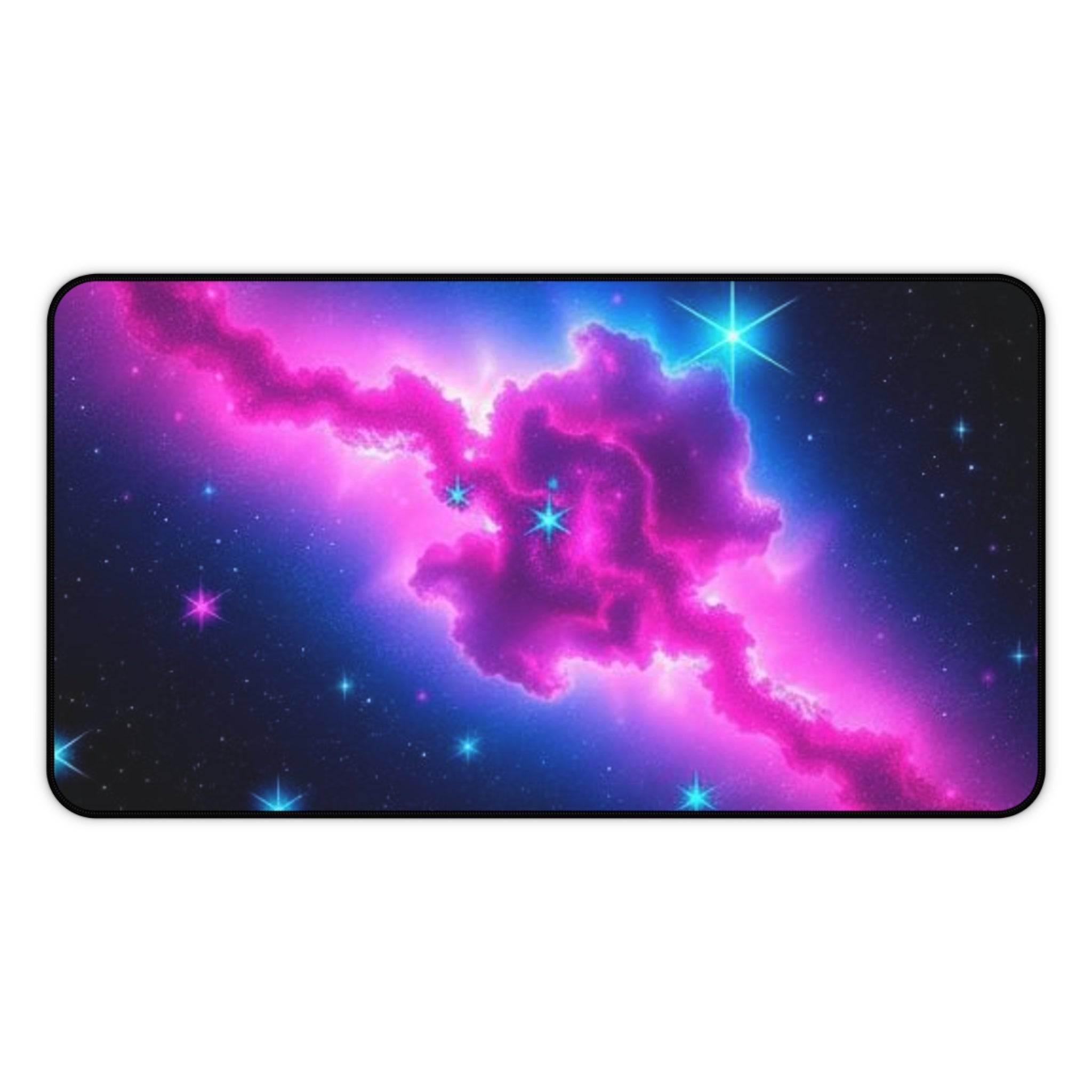 Cosmic Space Desk Mat - Vibrant Galaxy Design