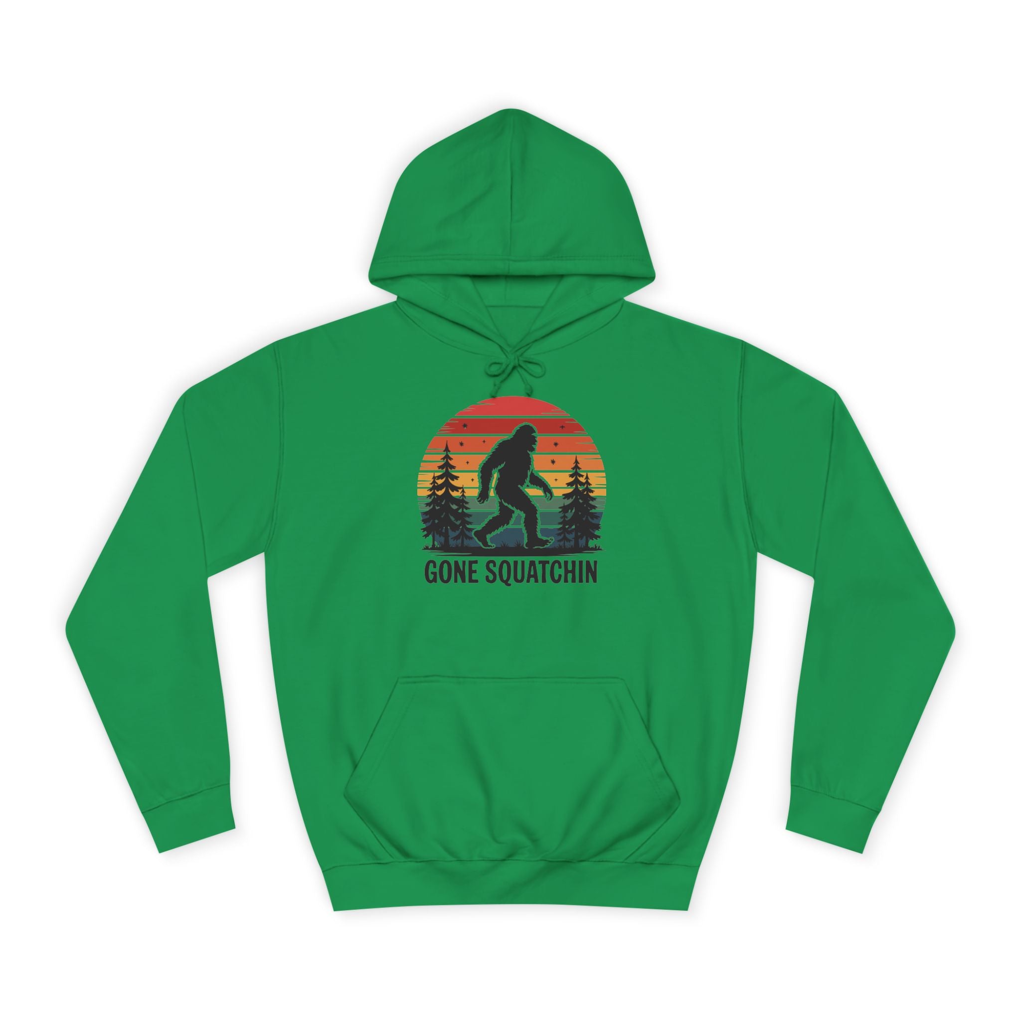 Retro Bigfoot Hoodie - "Gone Squatchin"