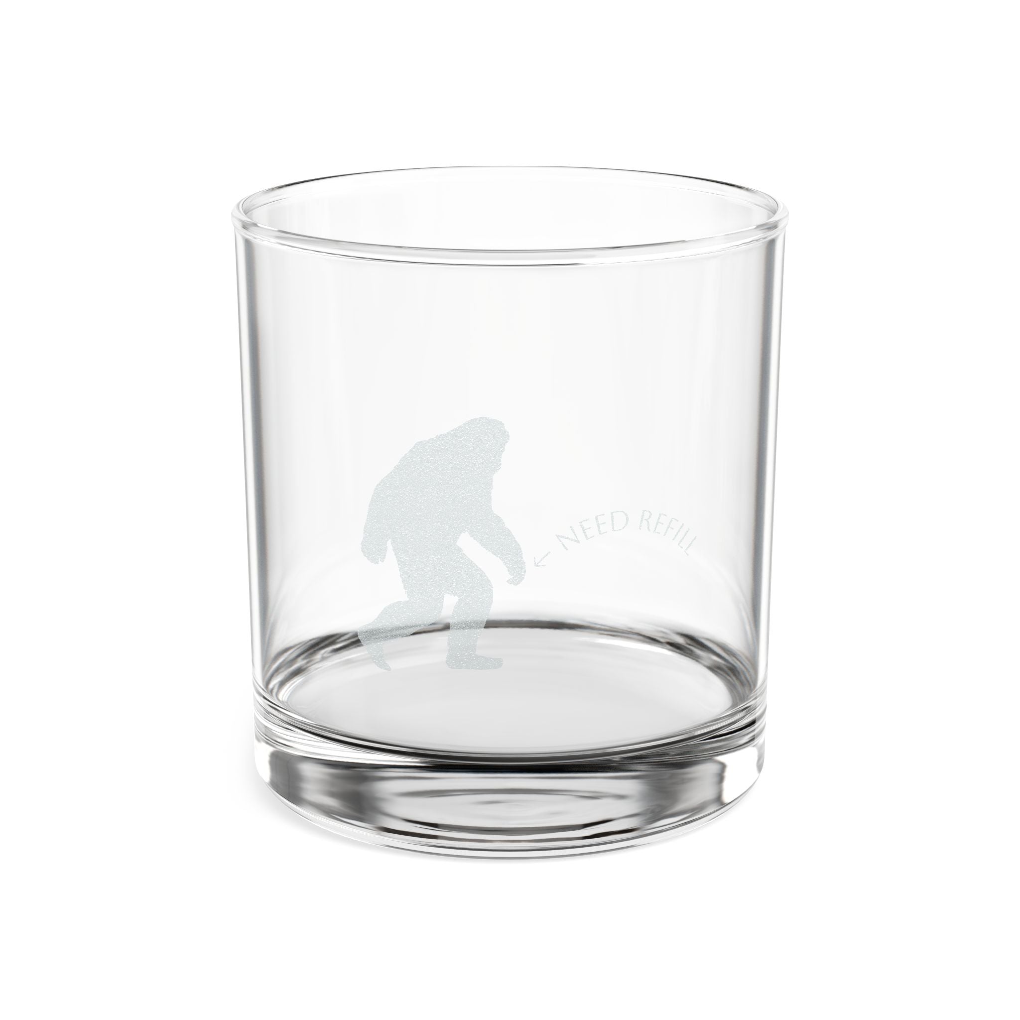 Engraved Bigfoot Whiskey Glass - 10.5oz Unique Barware