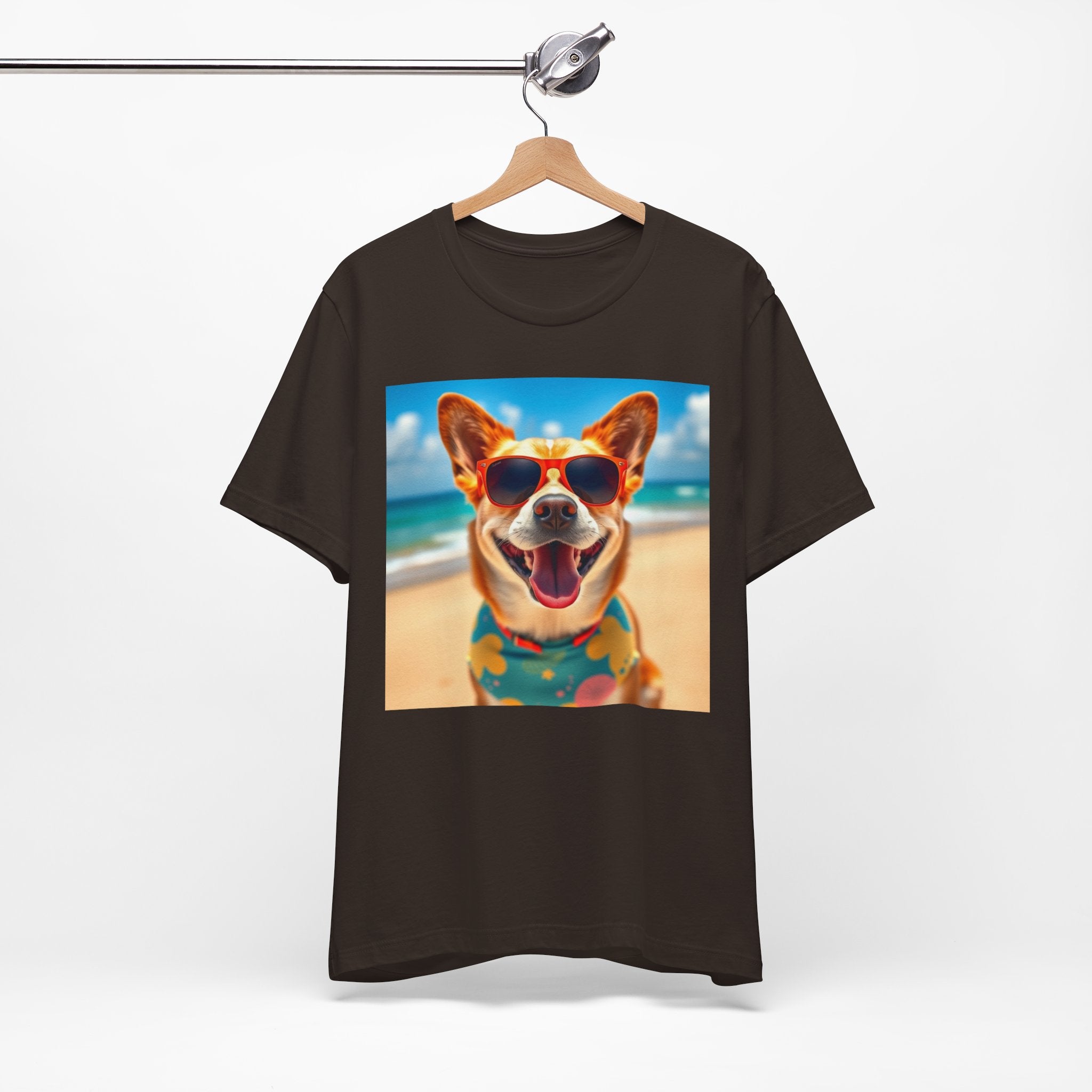Happy Pup Beach Vibes Unisex Short Sleeve Tee