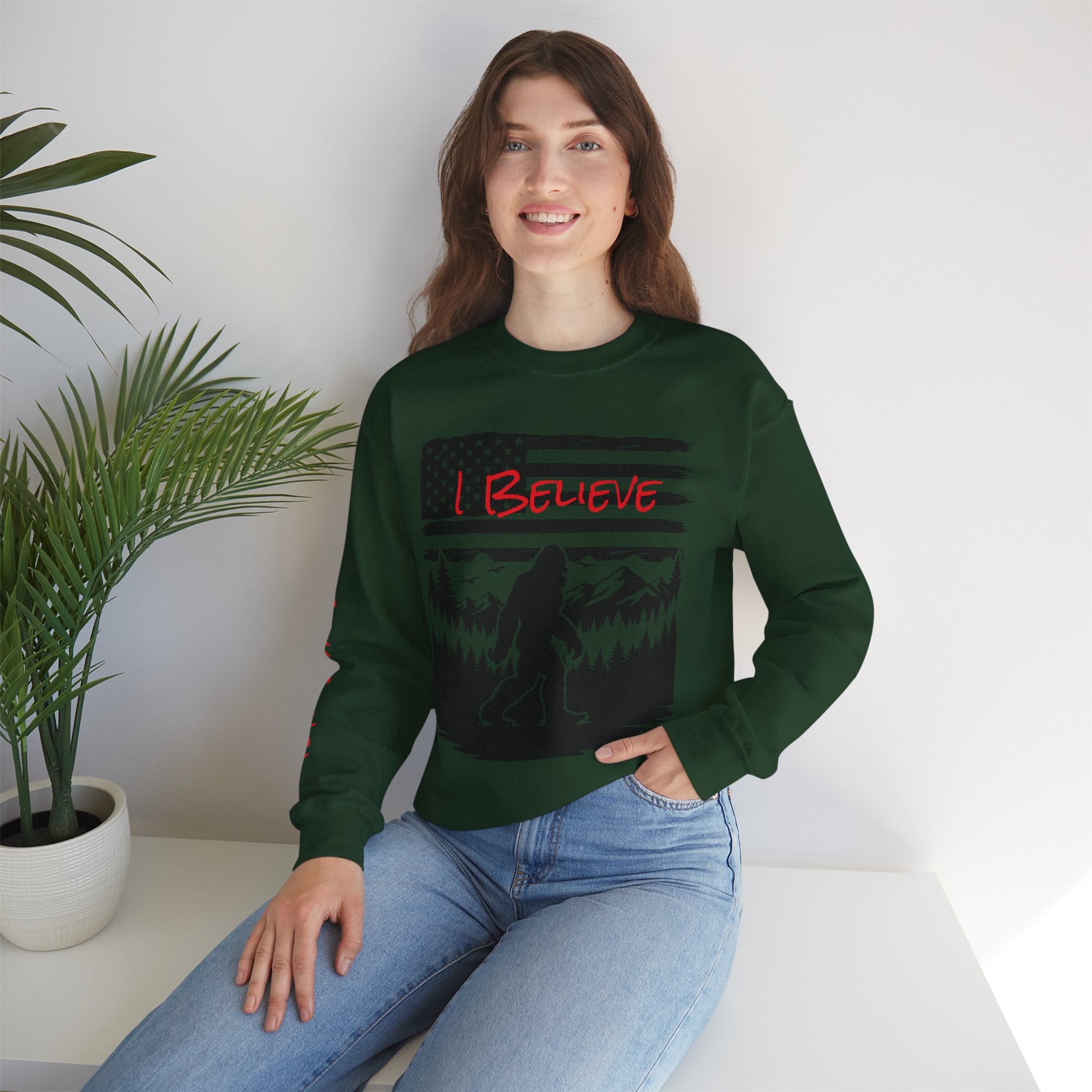 Bigfoot Believer Unisex Crewneck Sweatshirt