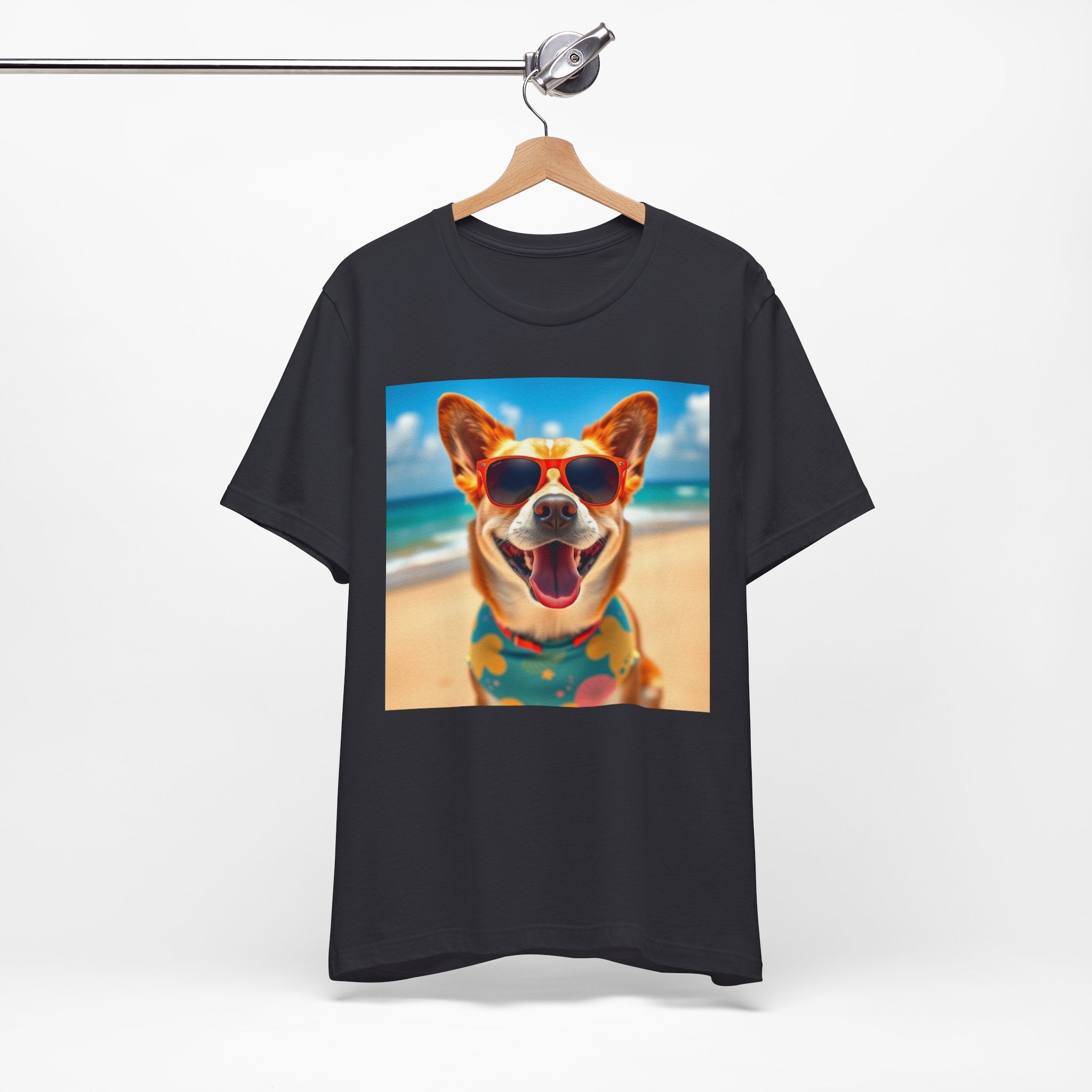Happy Pup Beach Vibes Unisex Short Sleeve Tee