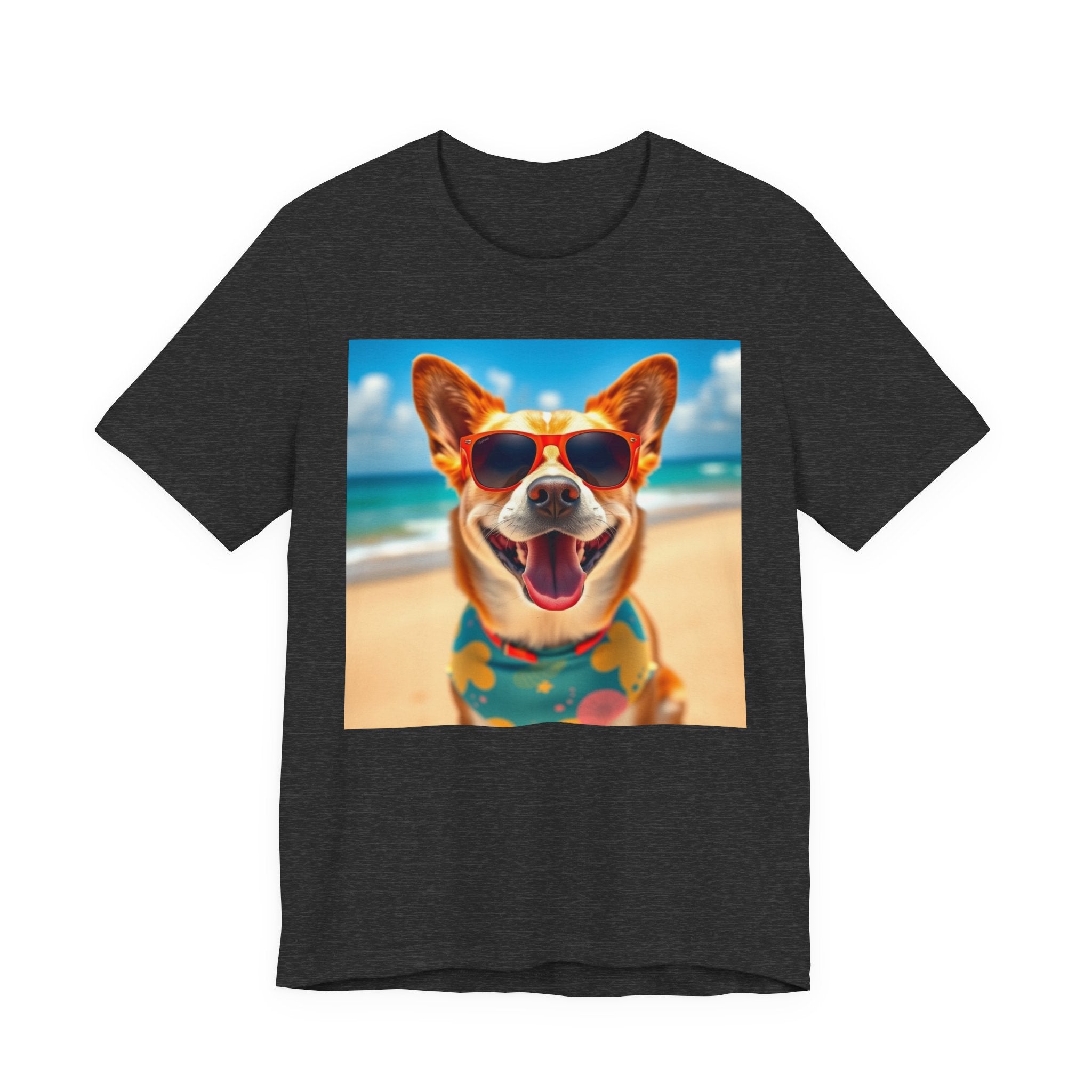 Happy Pup Beach Vibes Unisex Short Sleeve Tee