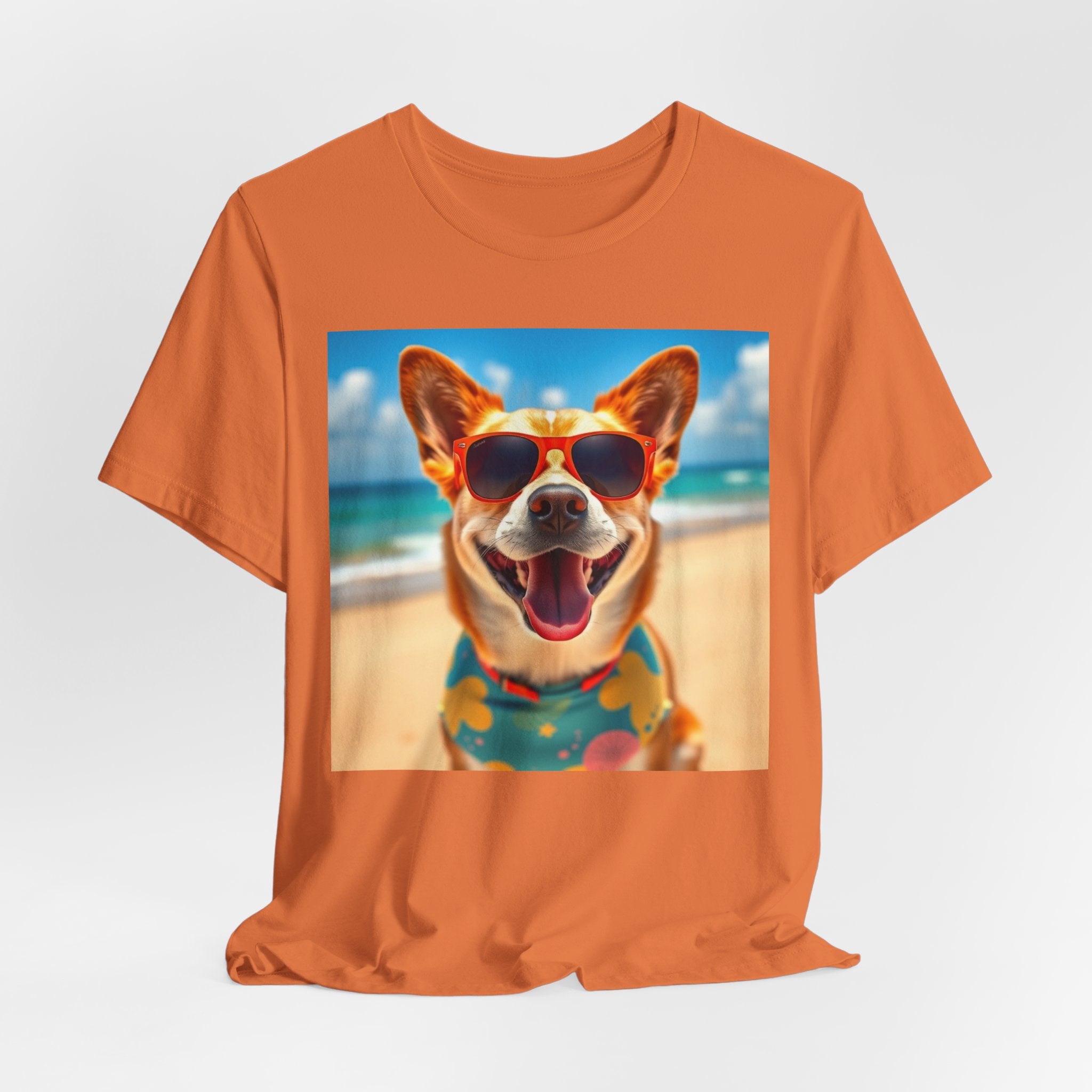 Happy Pup Beach Vibes Unisex Short Sleeve Tee