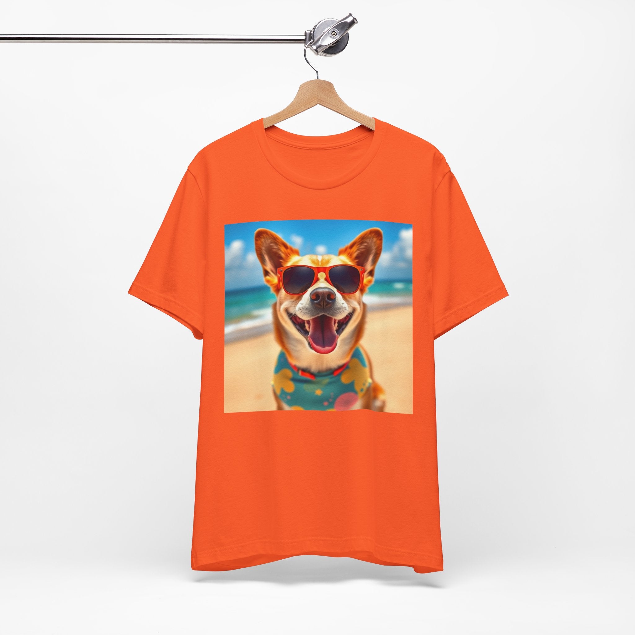Happy Pup Beach Vibes Unisex Short Sleeve Tee