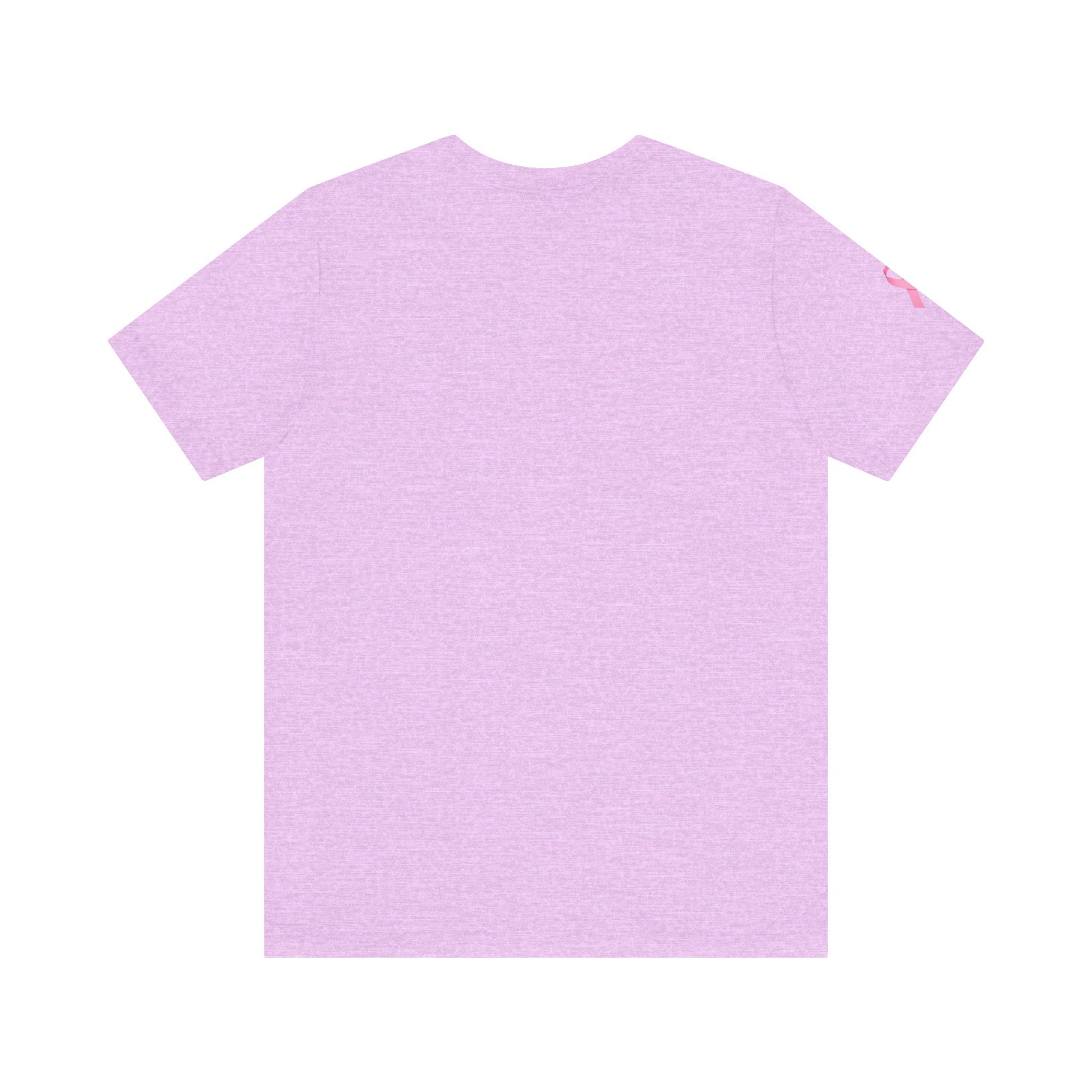 Breast Cancer Awareness Tee - Unisex Jersey Short Sleeve Shirt with Pink Ribbon Design