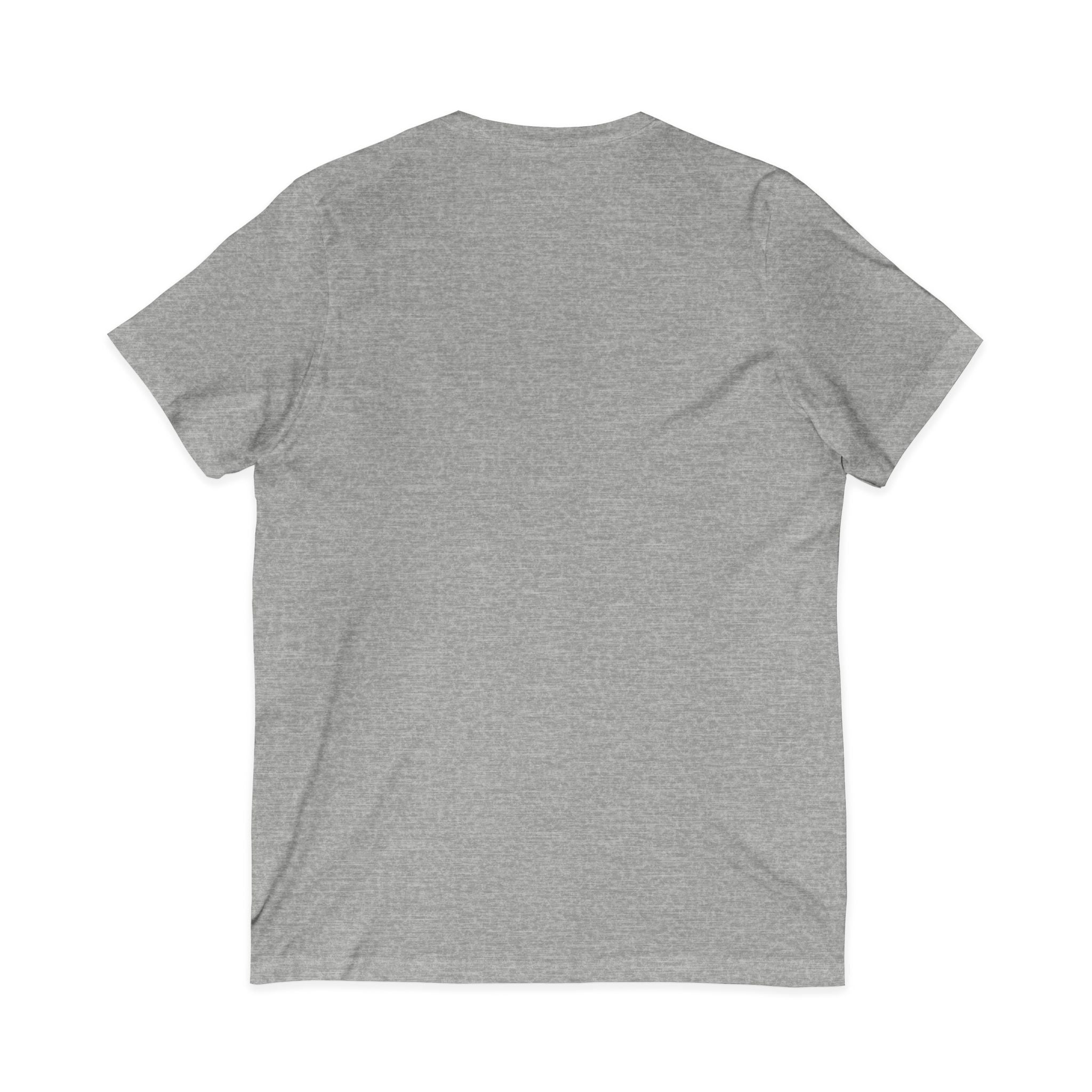Cat Lover's V-Neck Tee with Playful Design