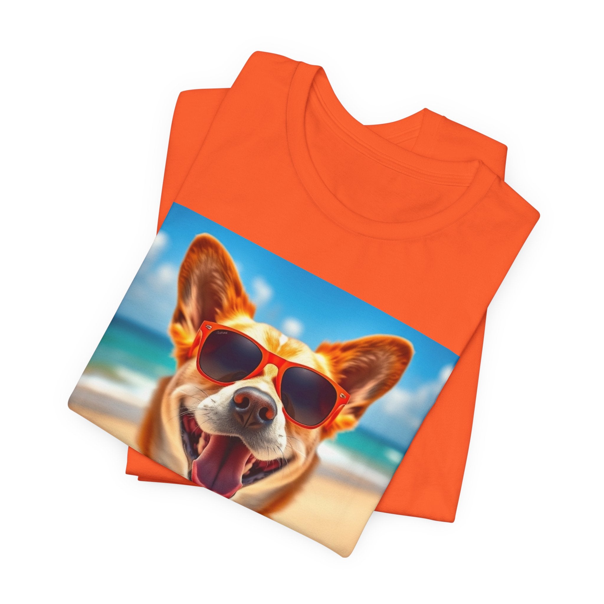 Happy Pup Beach Vibes Unisex Short Sleeve Tee