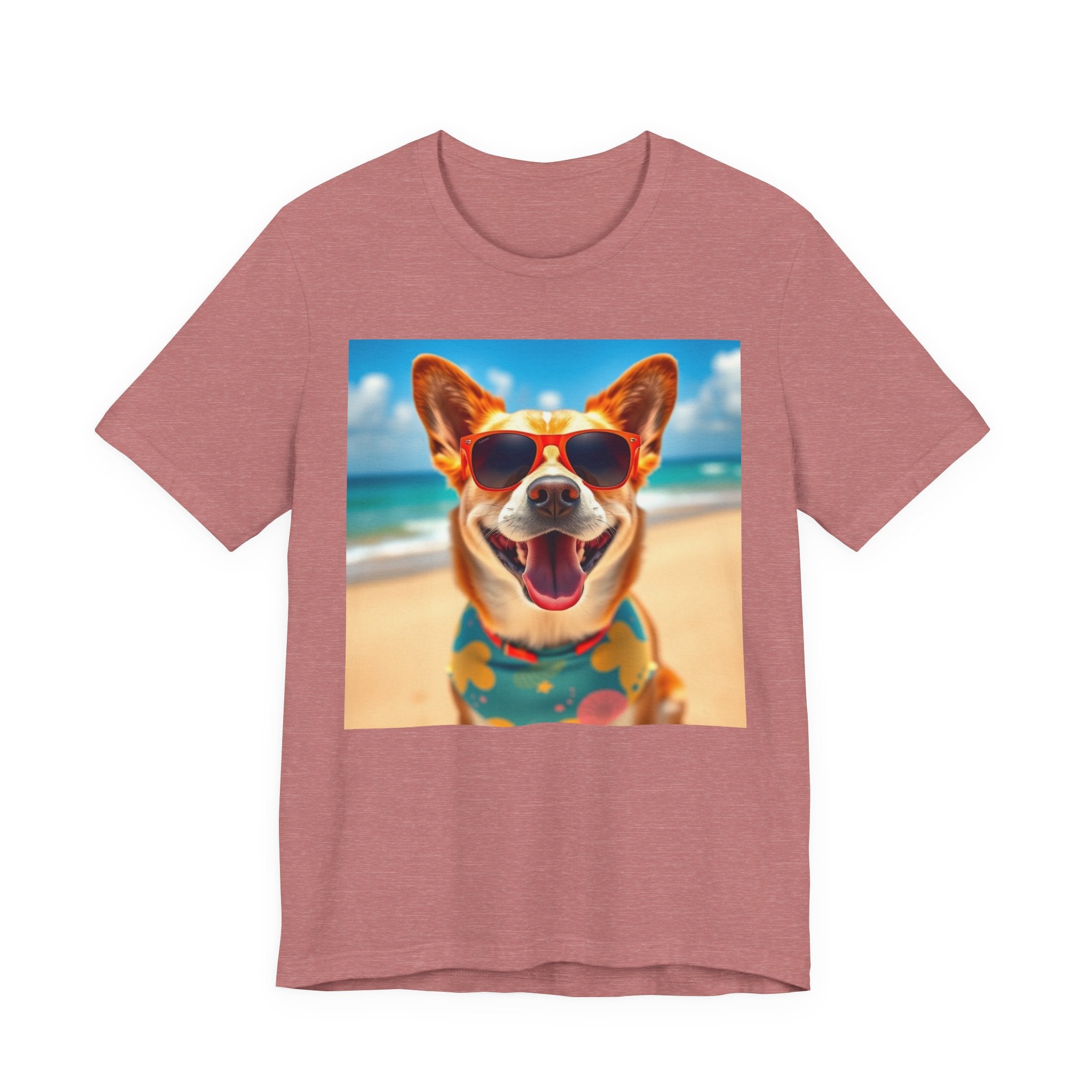 Happy Pup Beach Vibes Unisex Short Sleeve Tee