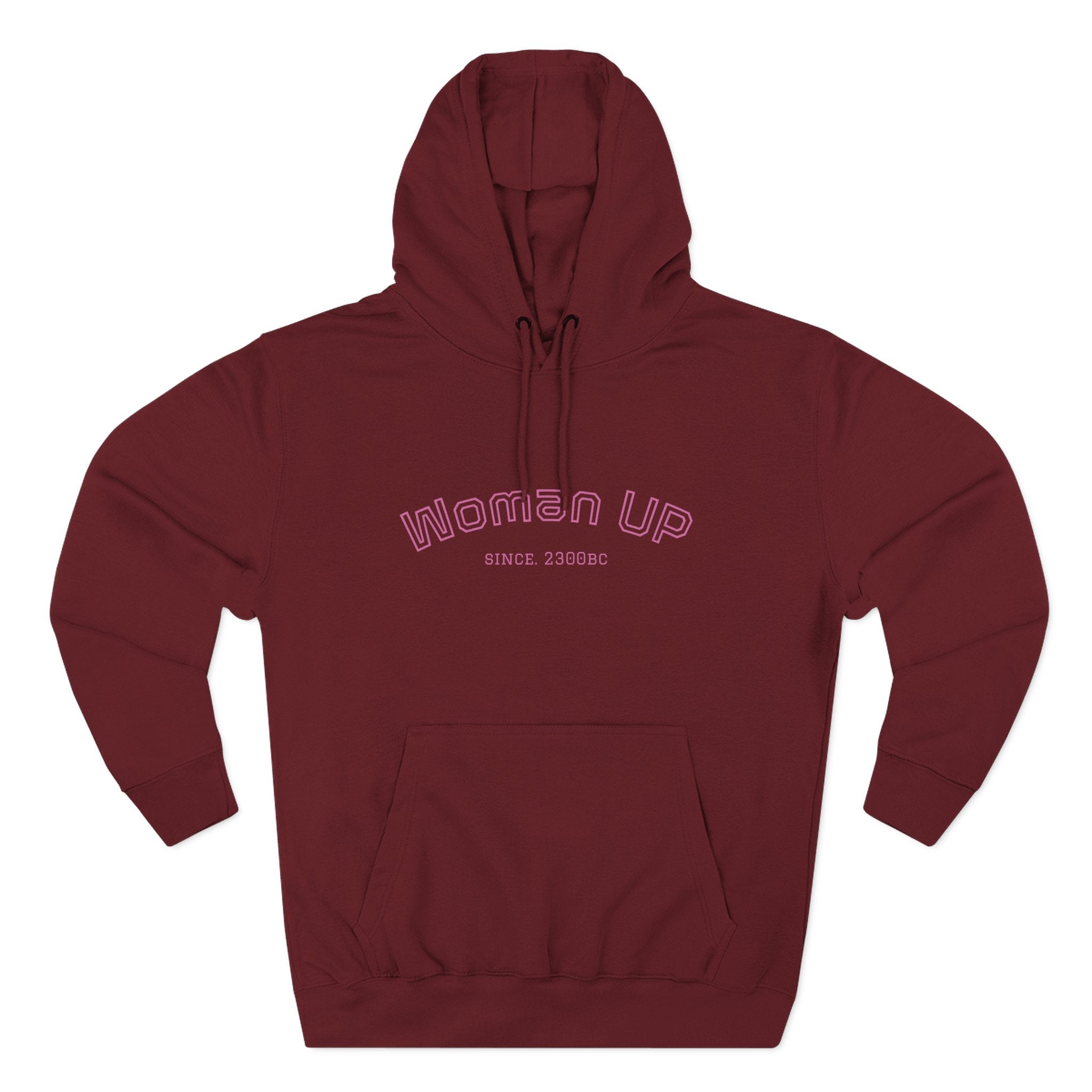 Empowering Women's Fleece Hoodie - 'Woman Up' & 'We Can Do It!' Designs