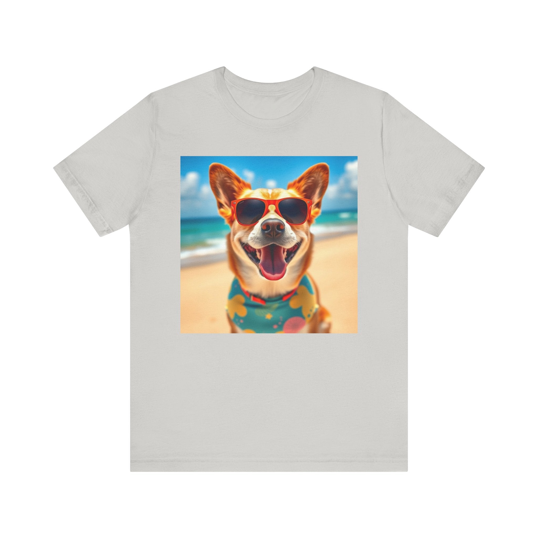 Happy Pup Beach Vibes Unisex Short Sleeve Tee