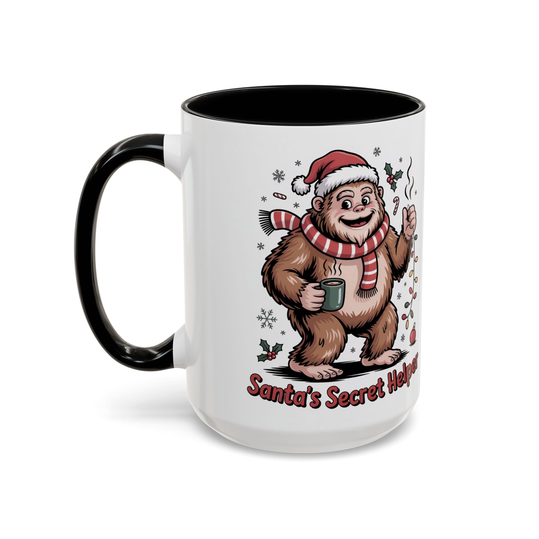 Christmas Coffee Mug with Santa and Reindeer