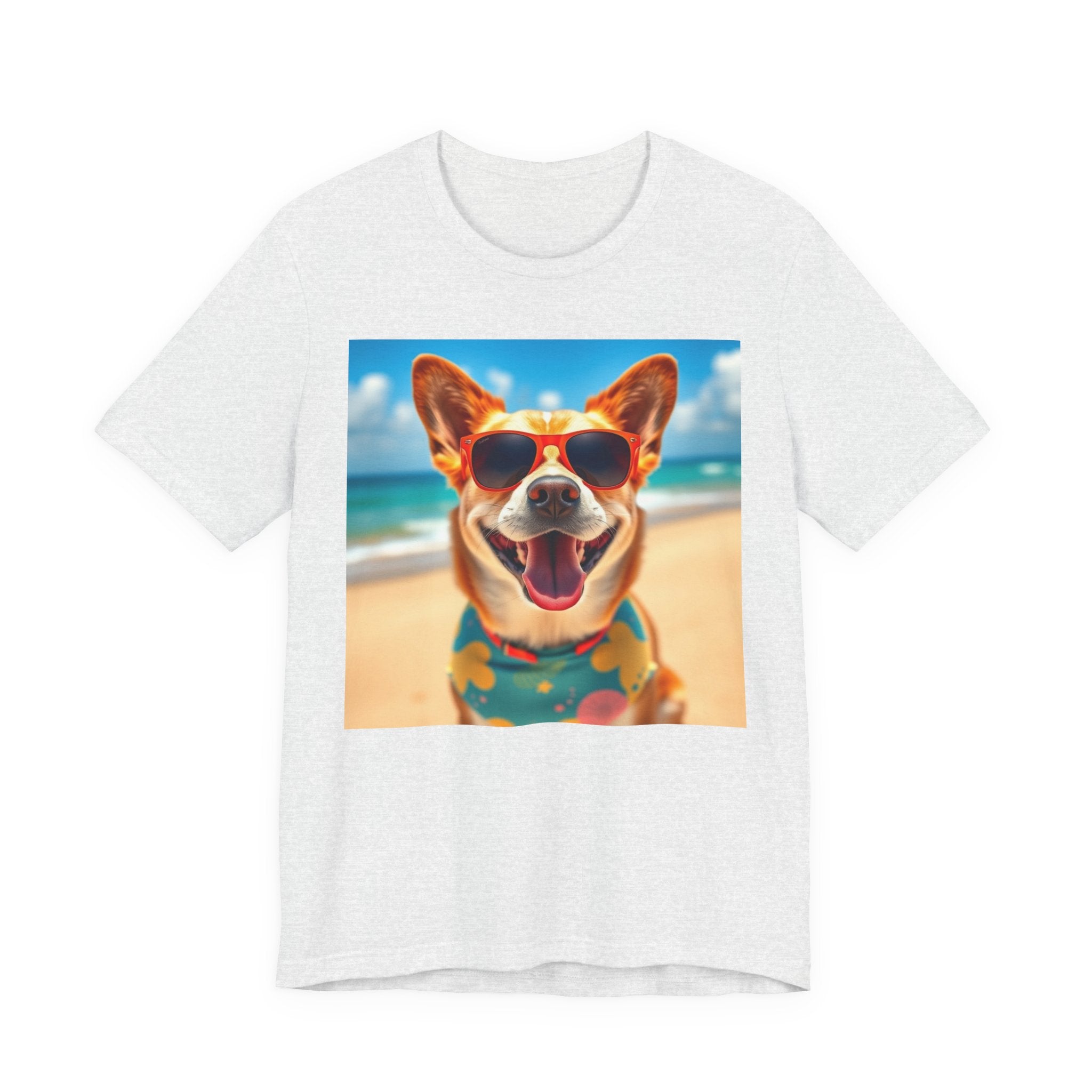 Happy Pup Beach Vibes Unisex Short Sleeve Tee
