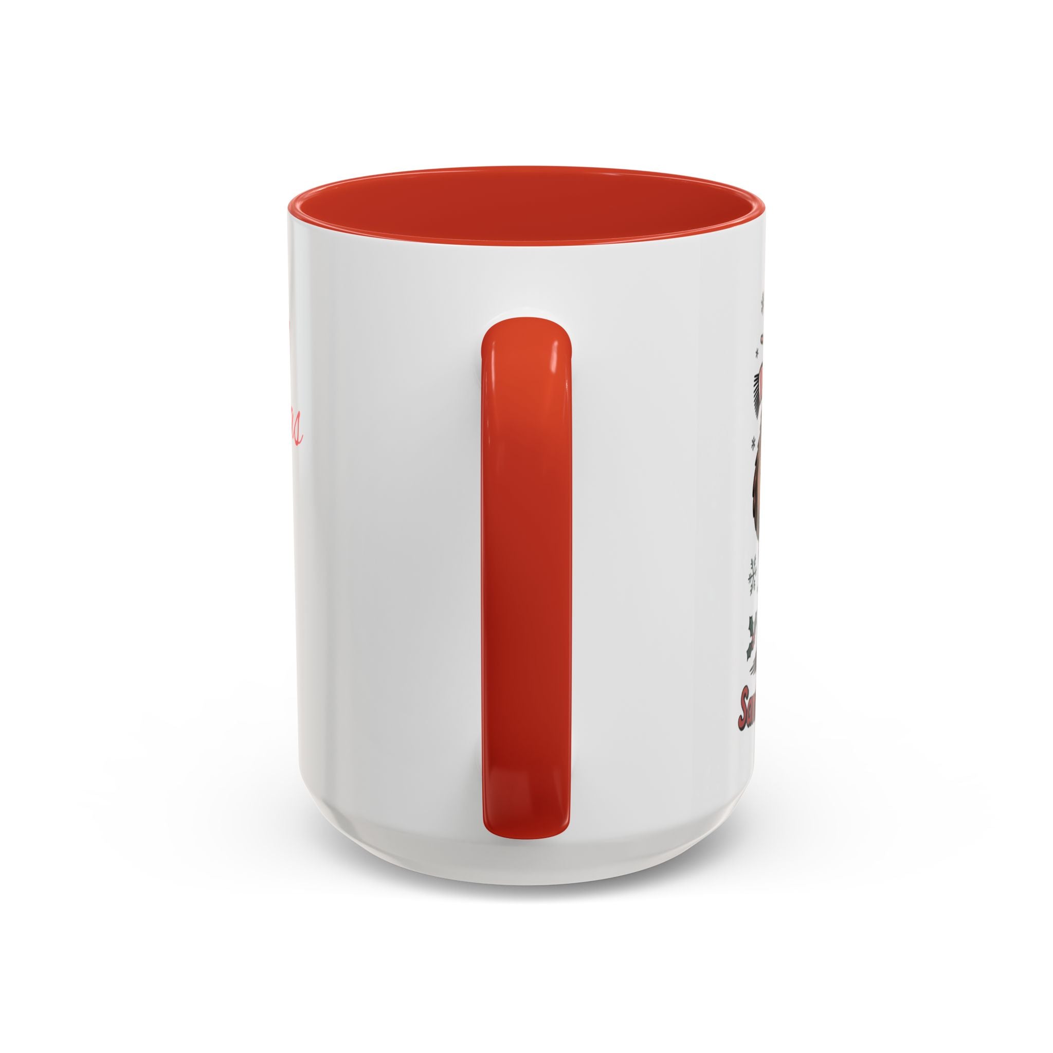 Christmas Coffee Mug with Santa and Reindeer