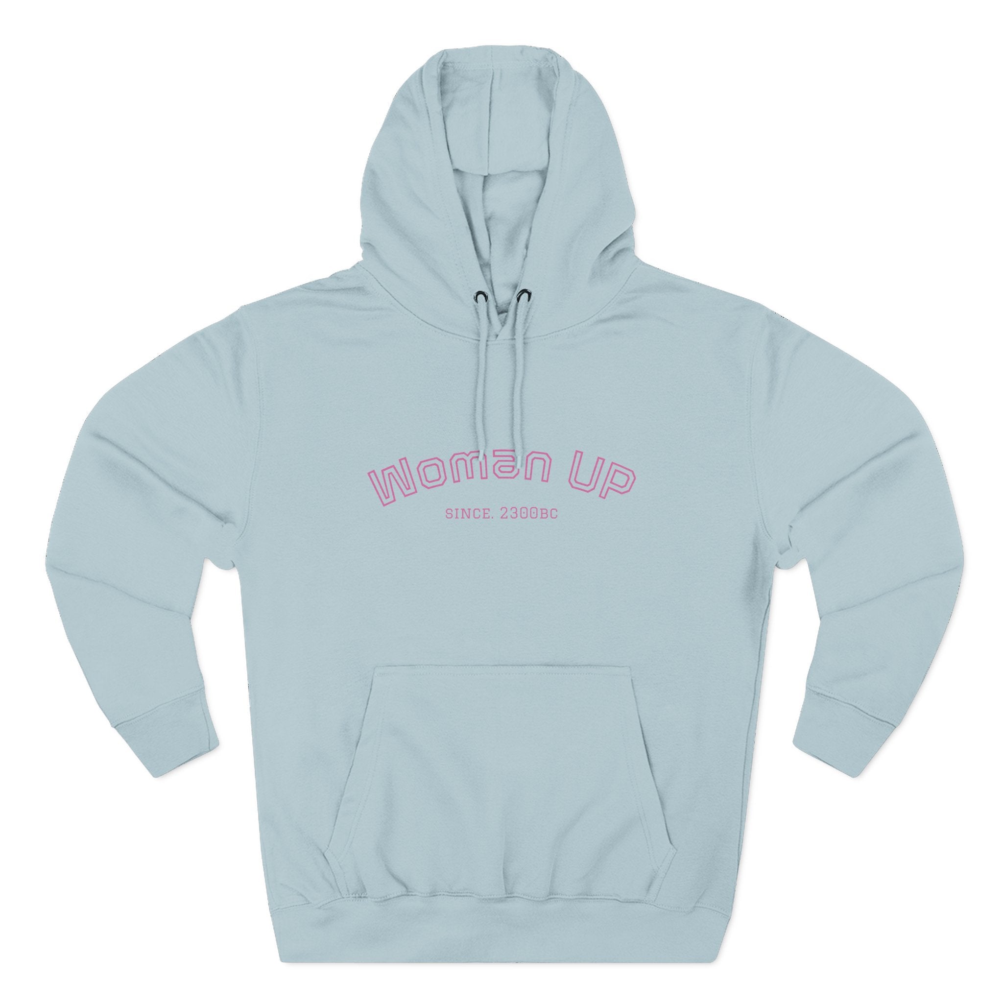Empowering Women's Fleece Hoodie - 'Woman Up' & 'We Can Do It!' Designs