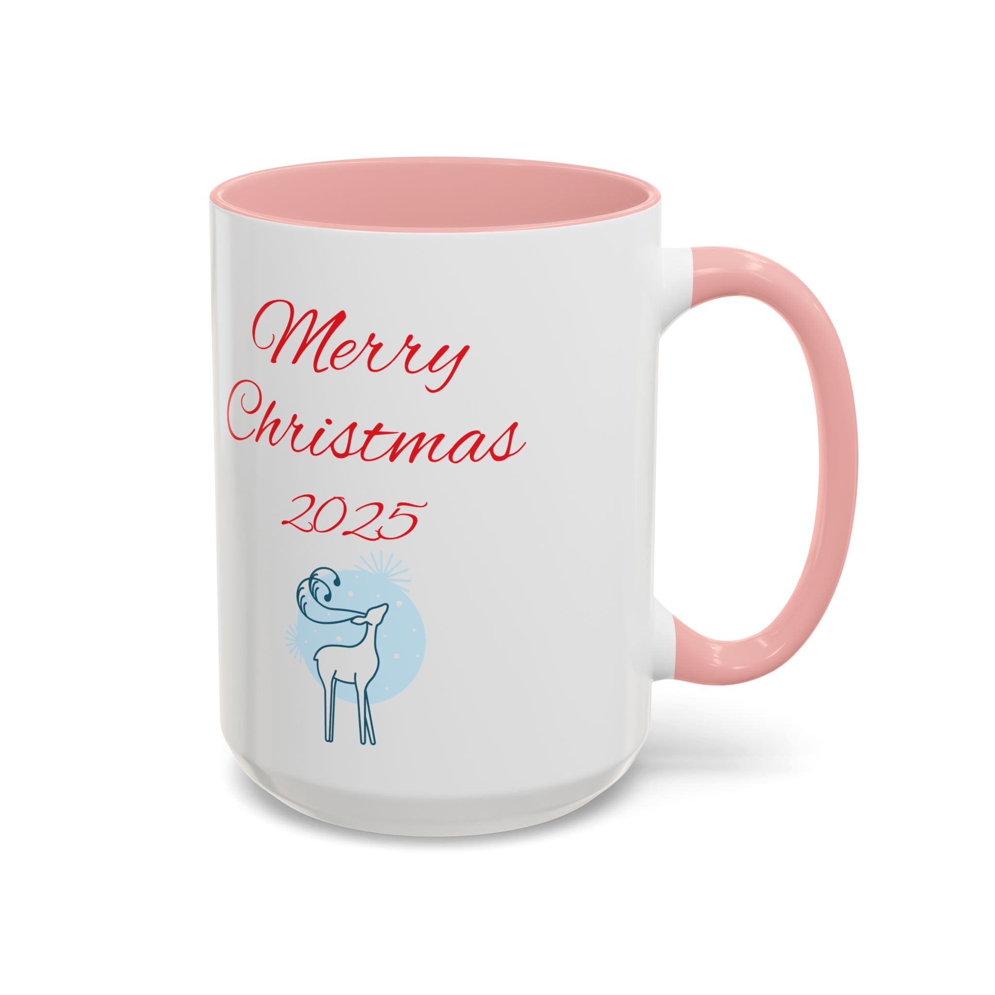 Christmas Coffee Mug with Santa and Reindeer
