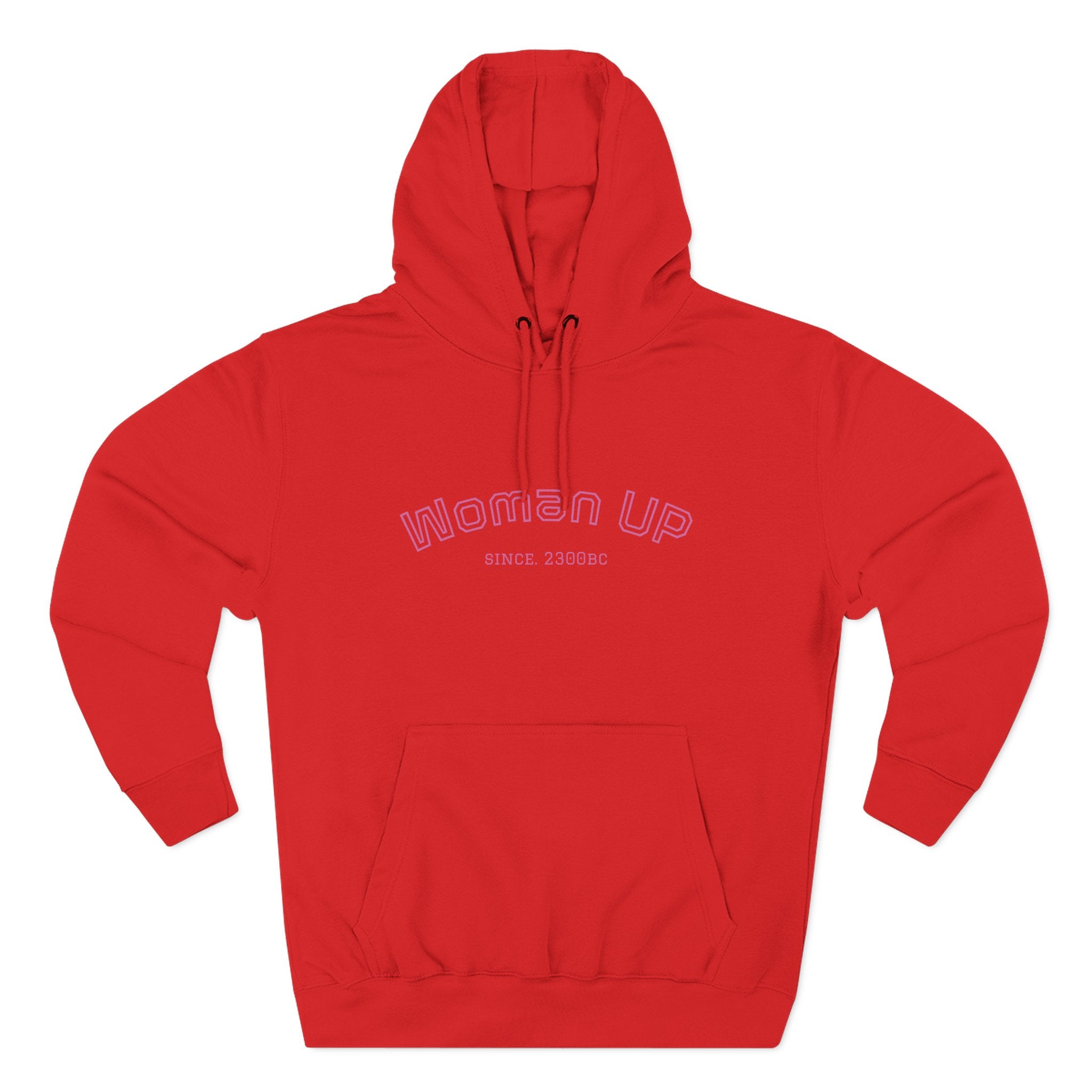 Empowering Women's Fleece Hoodie - 'Woman Up' & 'We Can Do It!' Designs