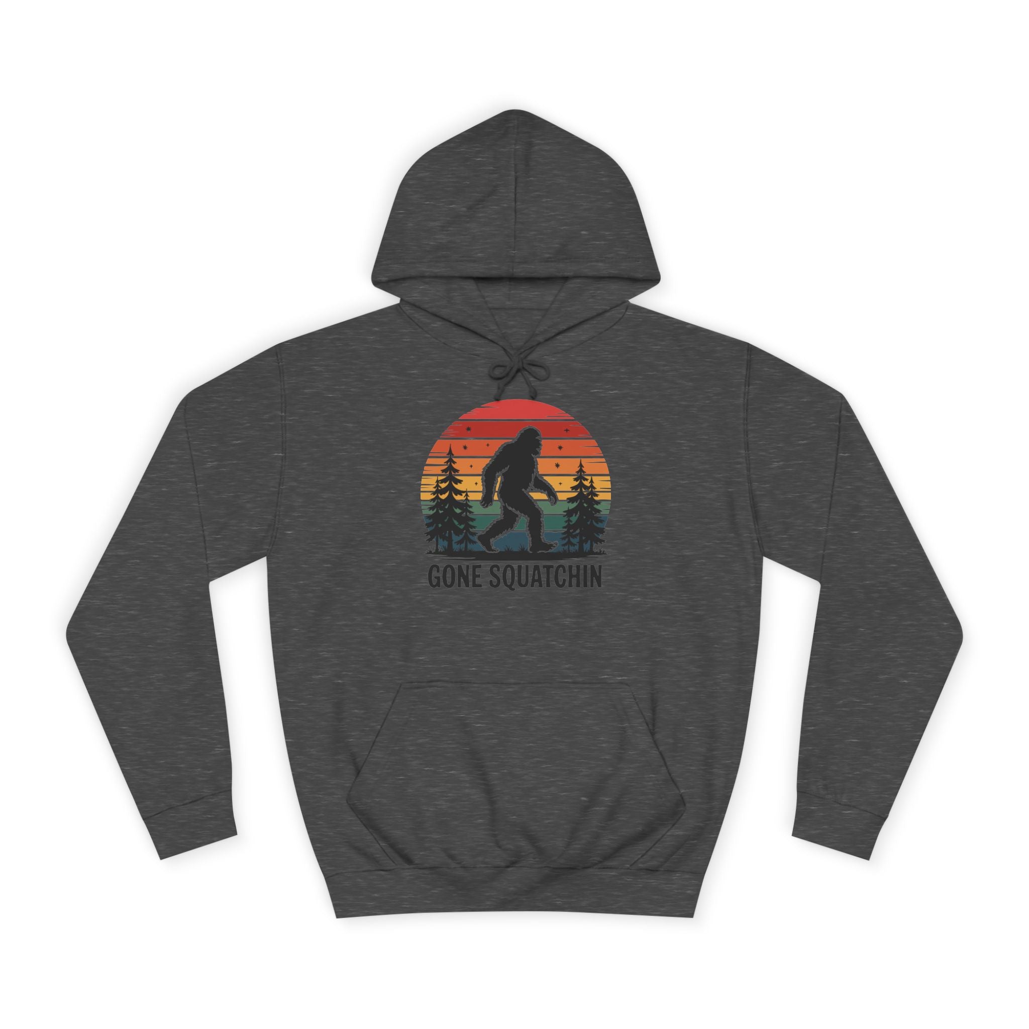 Retro Bigfoot Hoodie - "Gone Squatchin"