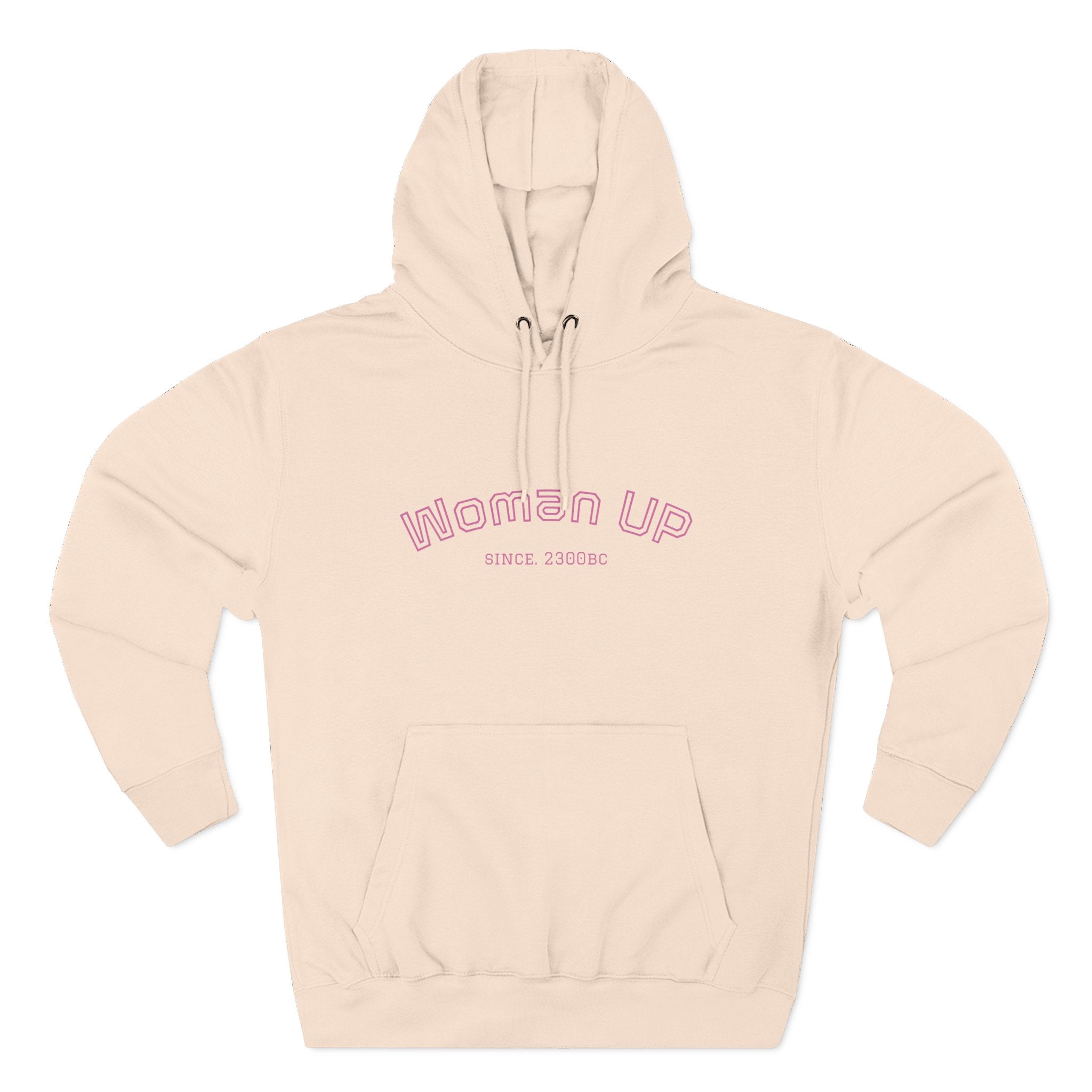 Empowering Women's Fleece Hoodie - 'Woman Up' & 'We Can Do It!' Designs