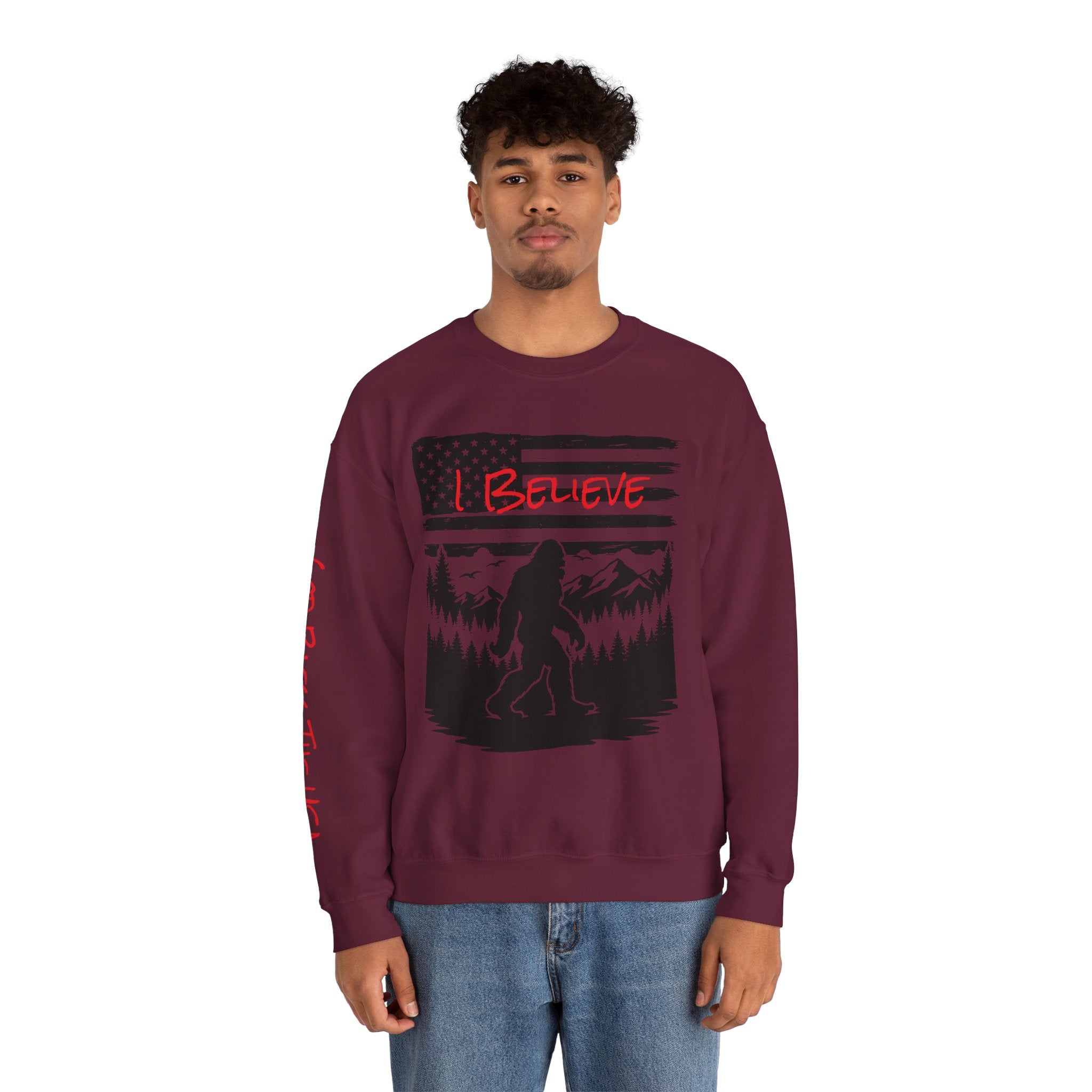 Bigfoot Believer Unisex Crewneck Sweatshirt