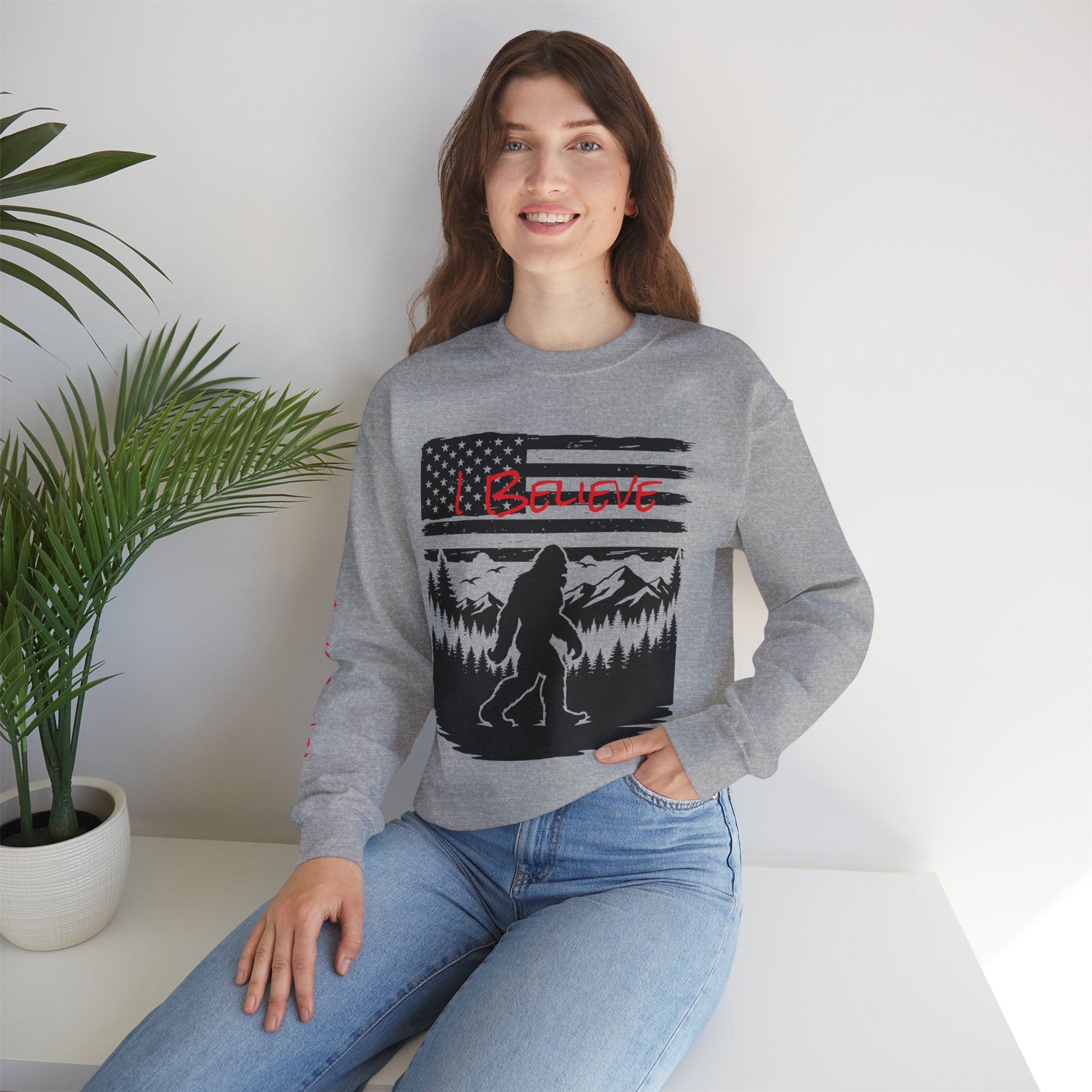 Bigfoot Believer Unisex Crewneck Sweatshirt