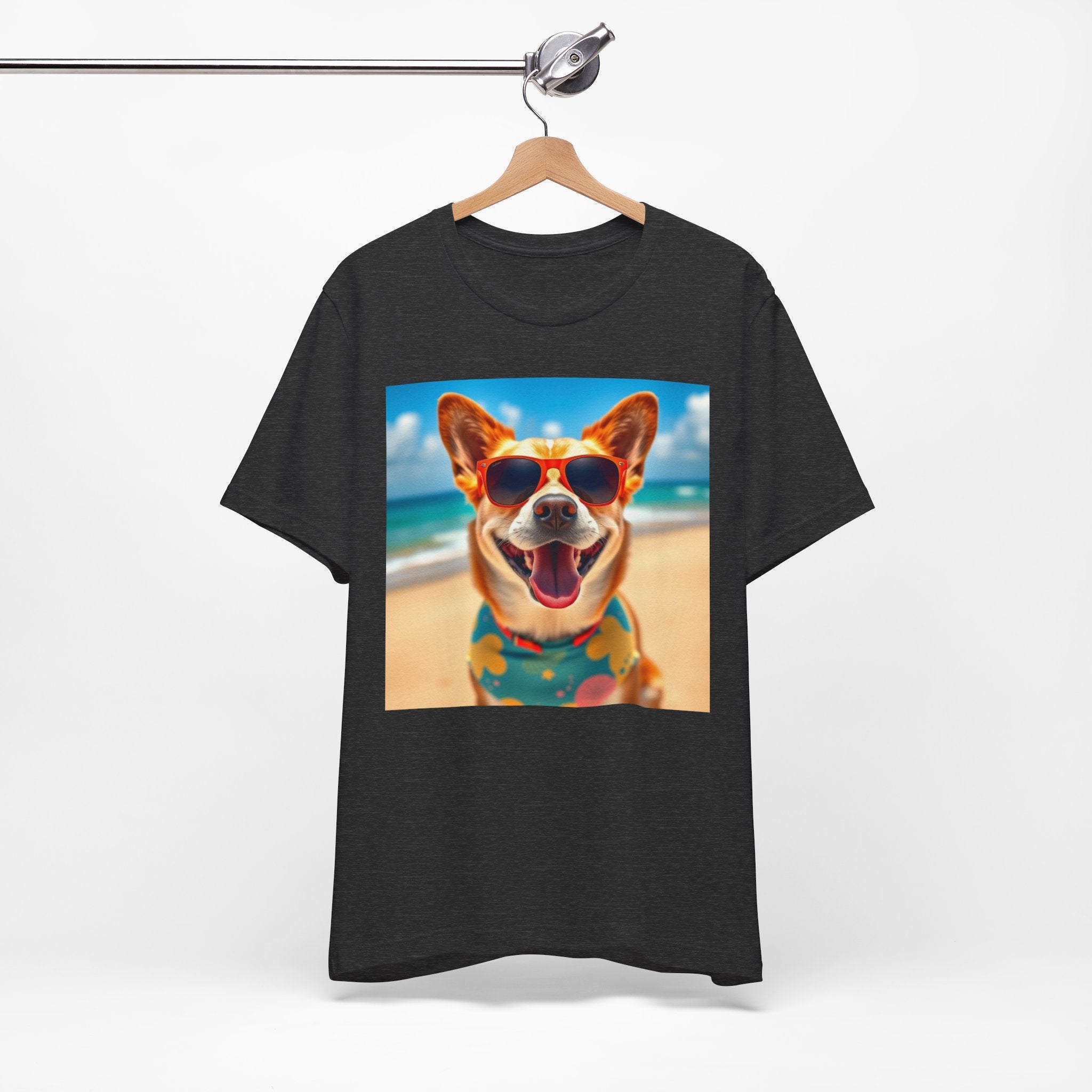 Happy Pup Beach Vibes Unisex Short Sleeve Tee
