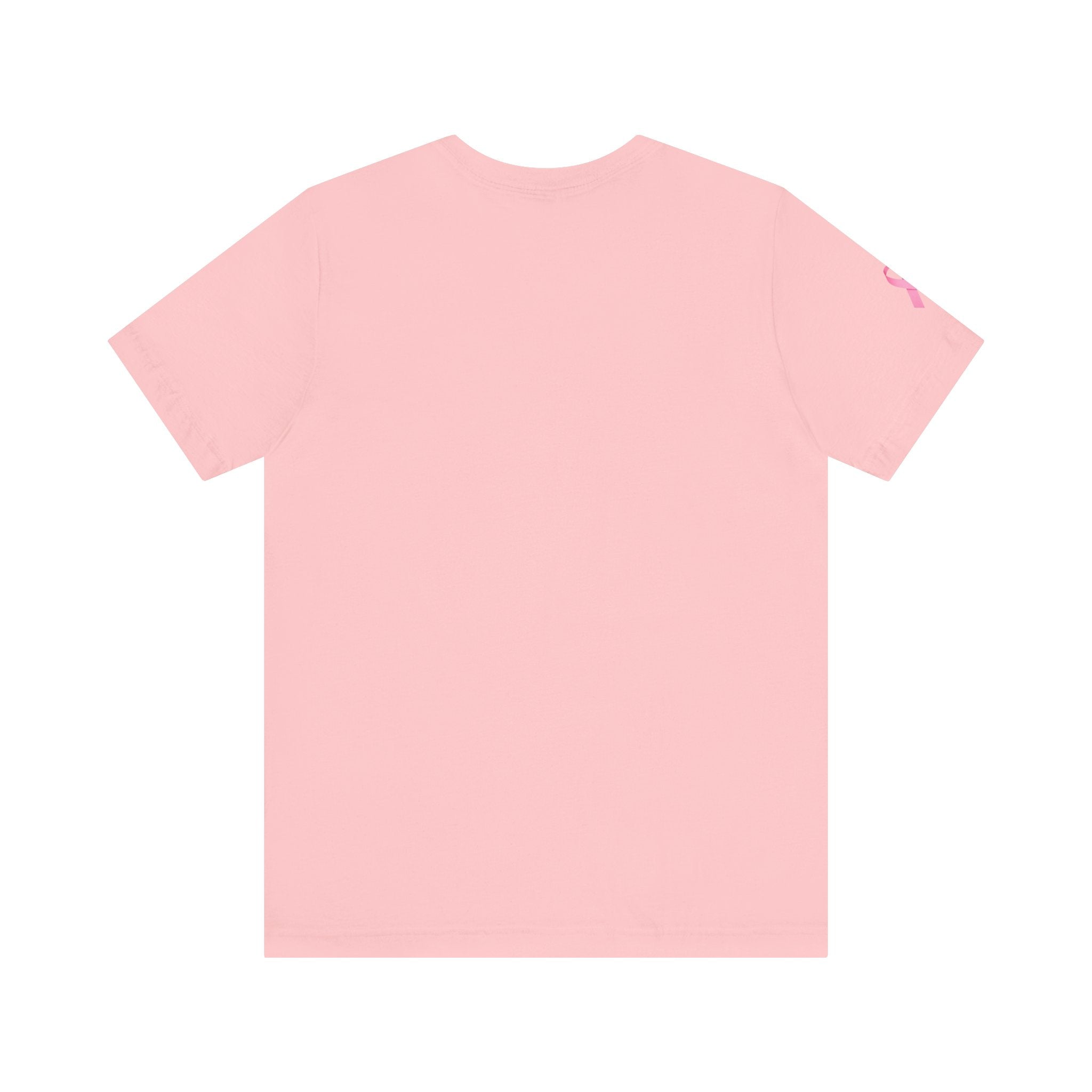 Breast Cancer Awareness Tee - Unisex Jersey Short Sleeve Shirt with Pink Ribbon Design