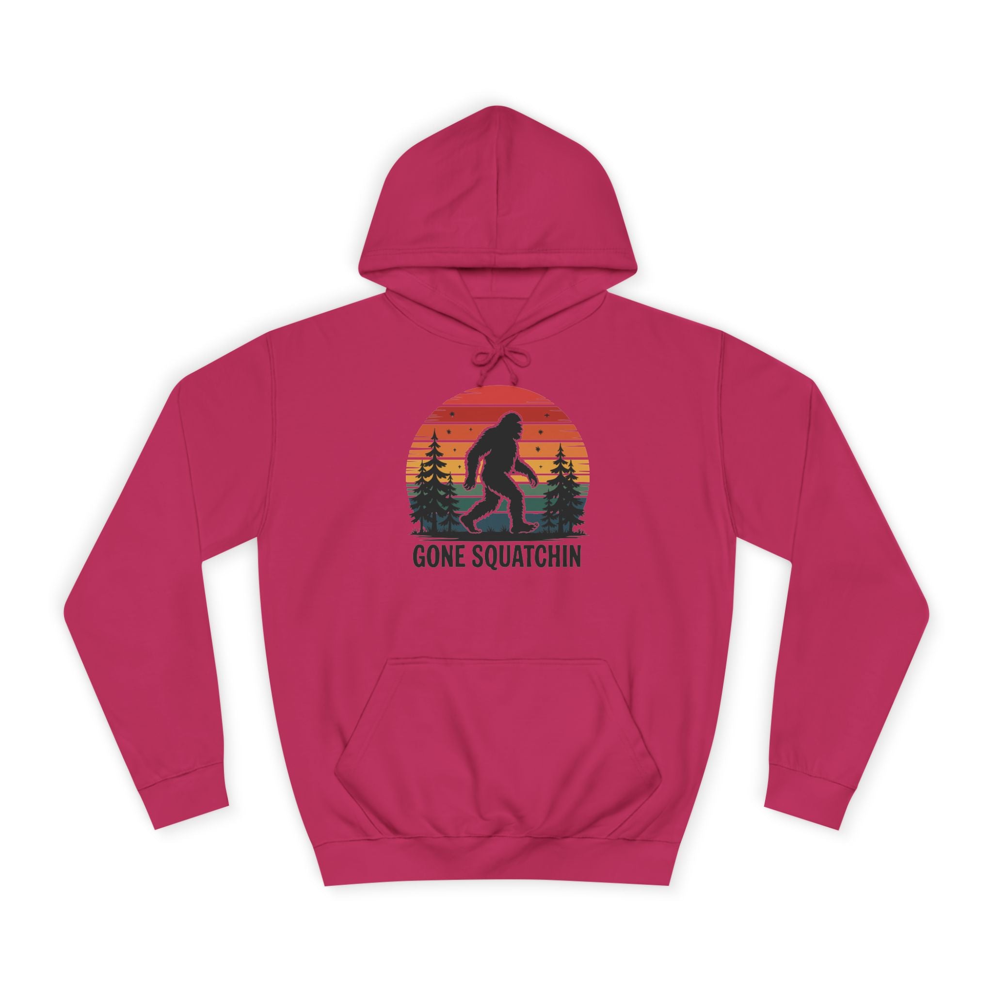 Retro Bigfoot Hoodie - "Gone Squatchin"